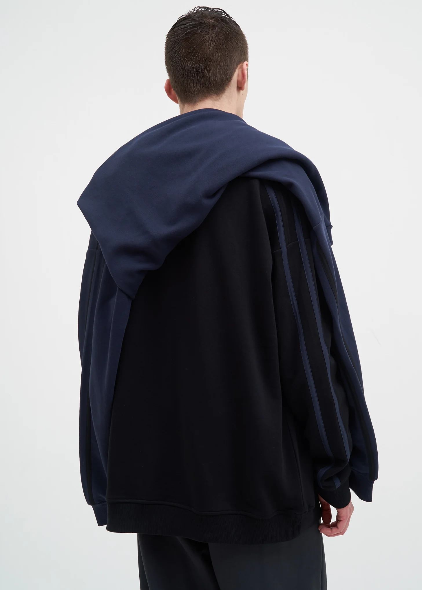 Black & Navy Double Sweatshirt - Image 2