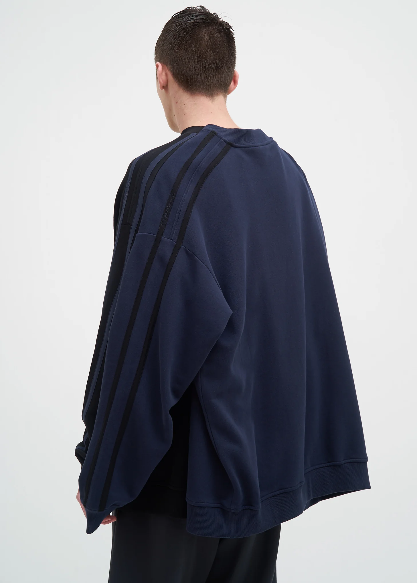 Black & Navy Double Sweatshirt - Image 4