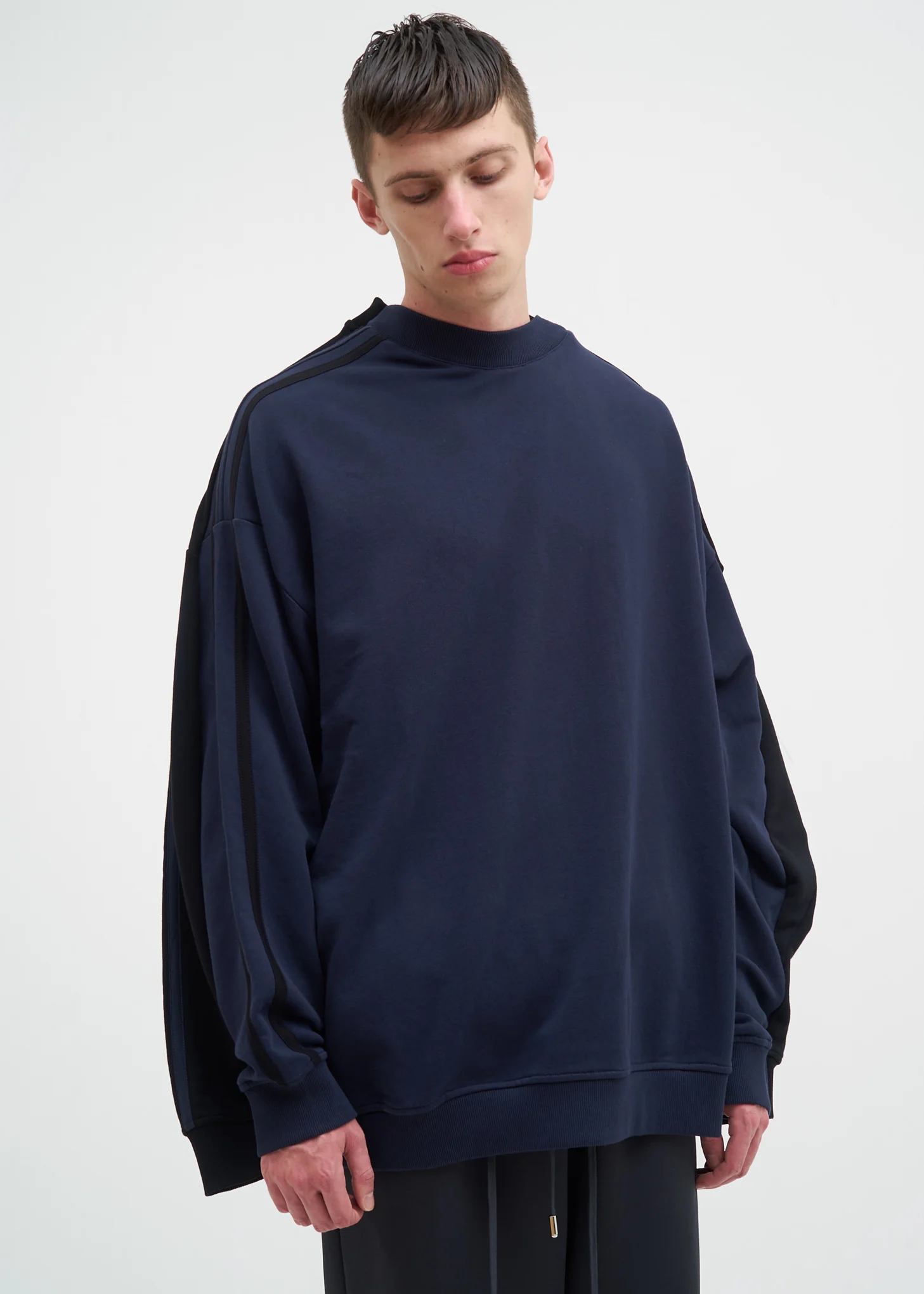 Black & Navy Double Sweatshirt - Image 5