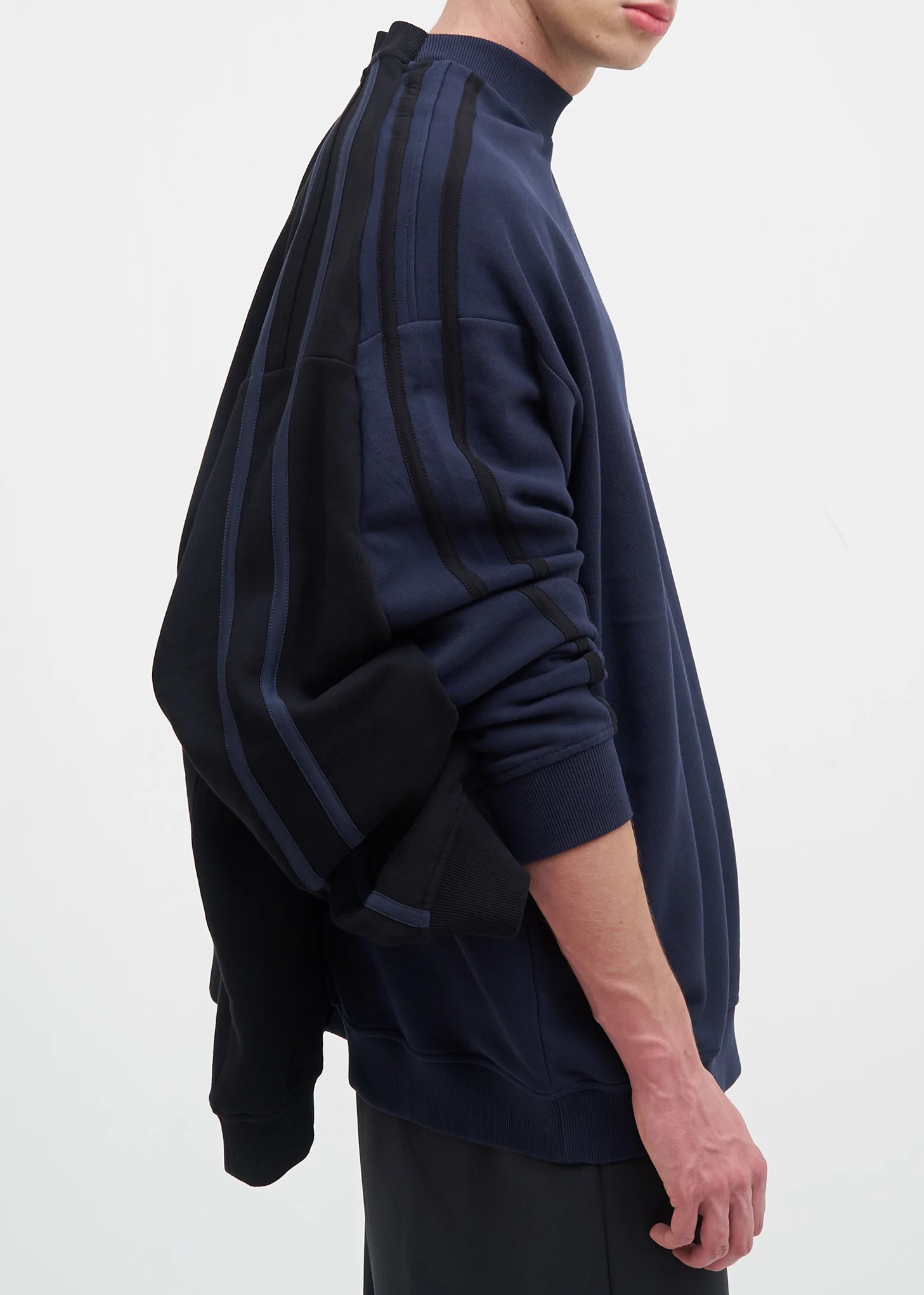 Black & Navy Double Sweatshirt - Image 6