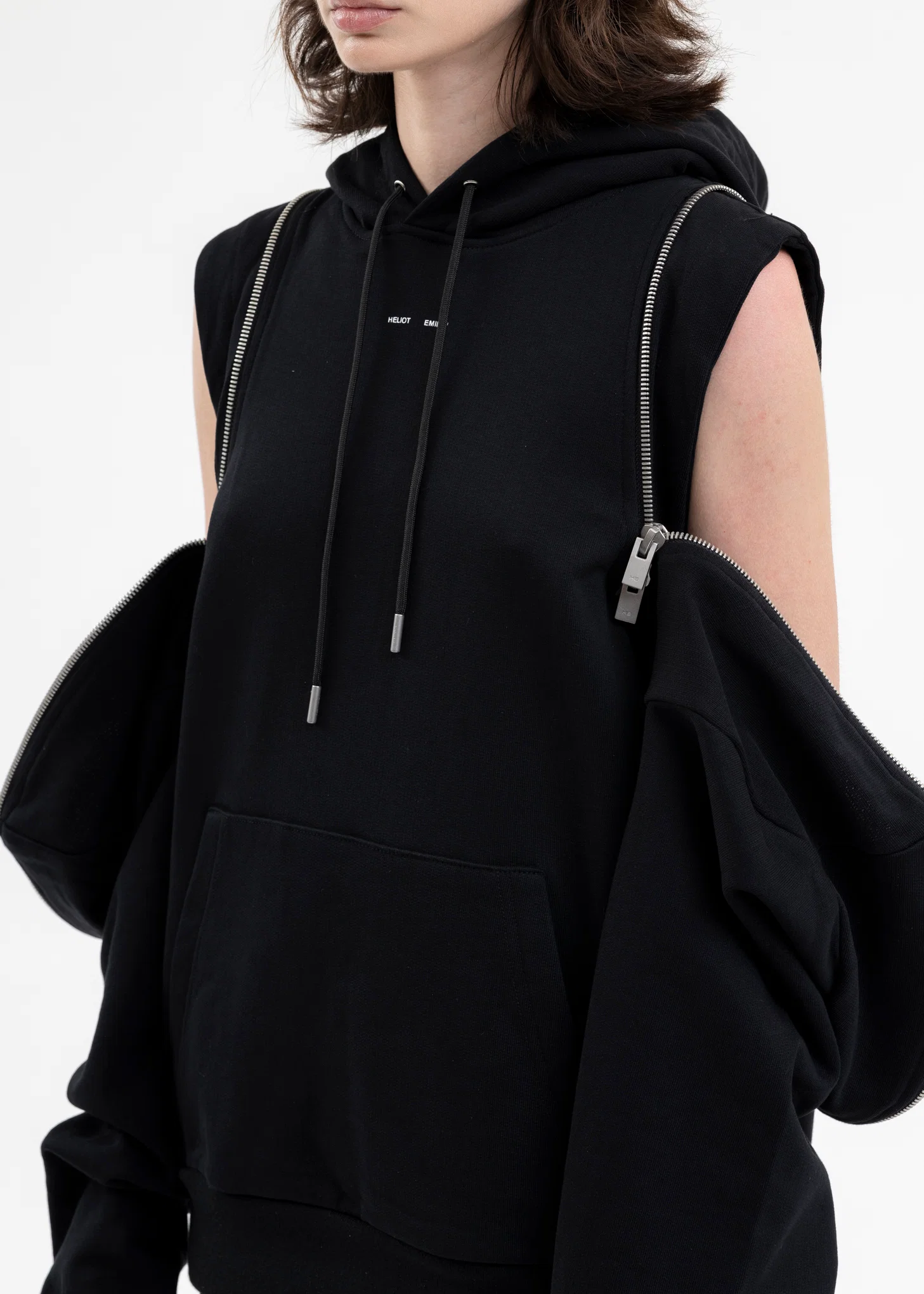 BLACK NEREUS HOODIE - Image 2