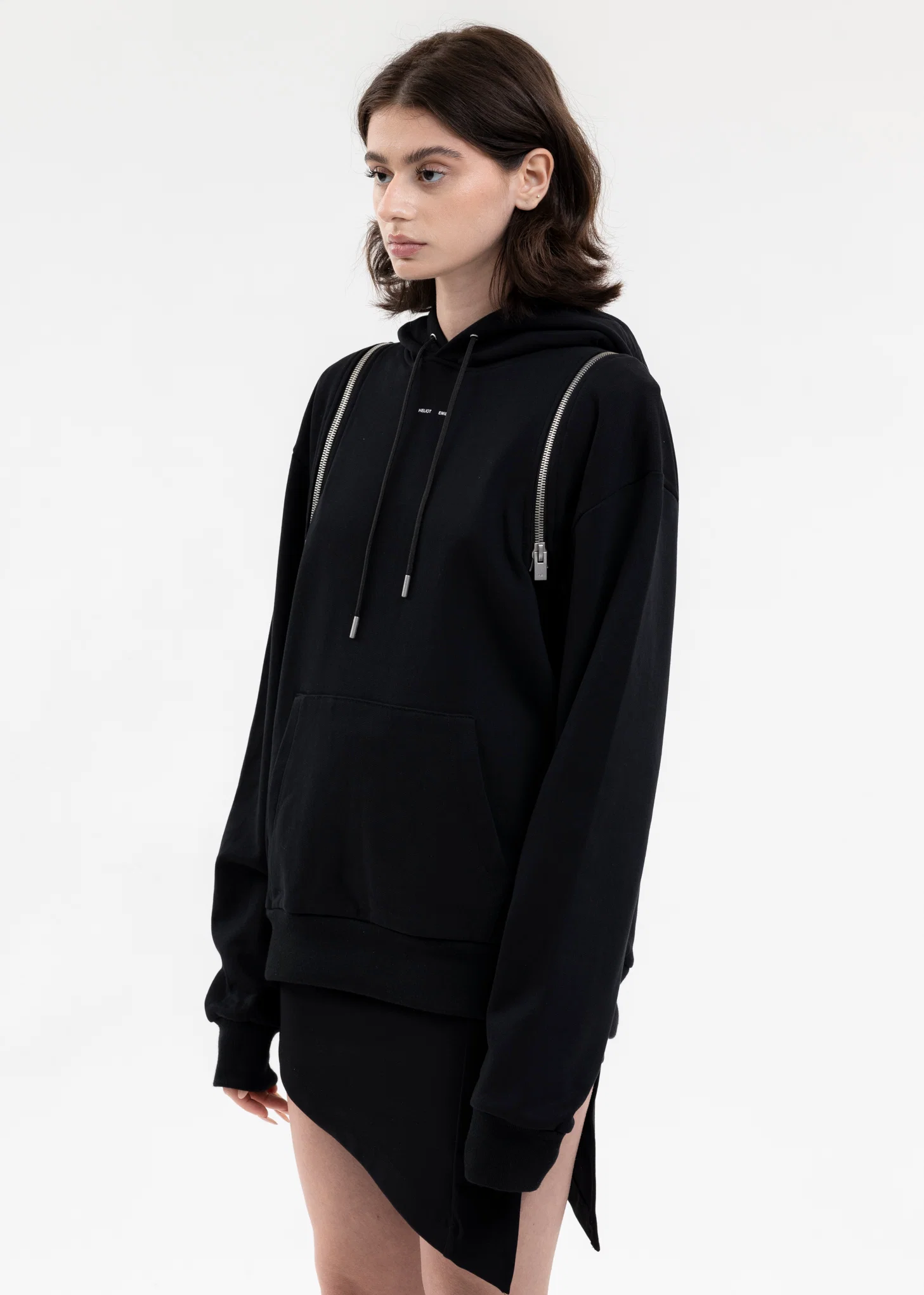 BLACK NEREUS HOODIE - Image 3