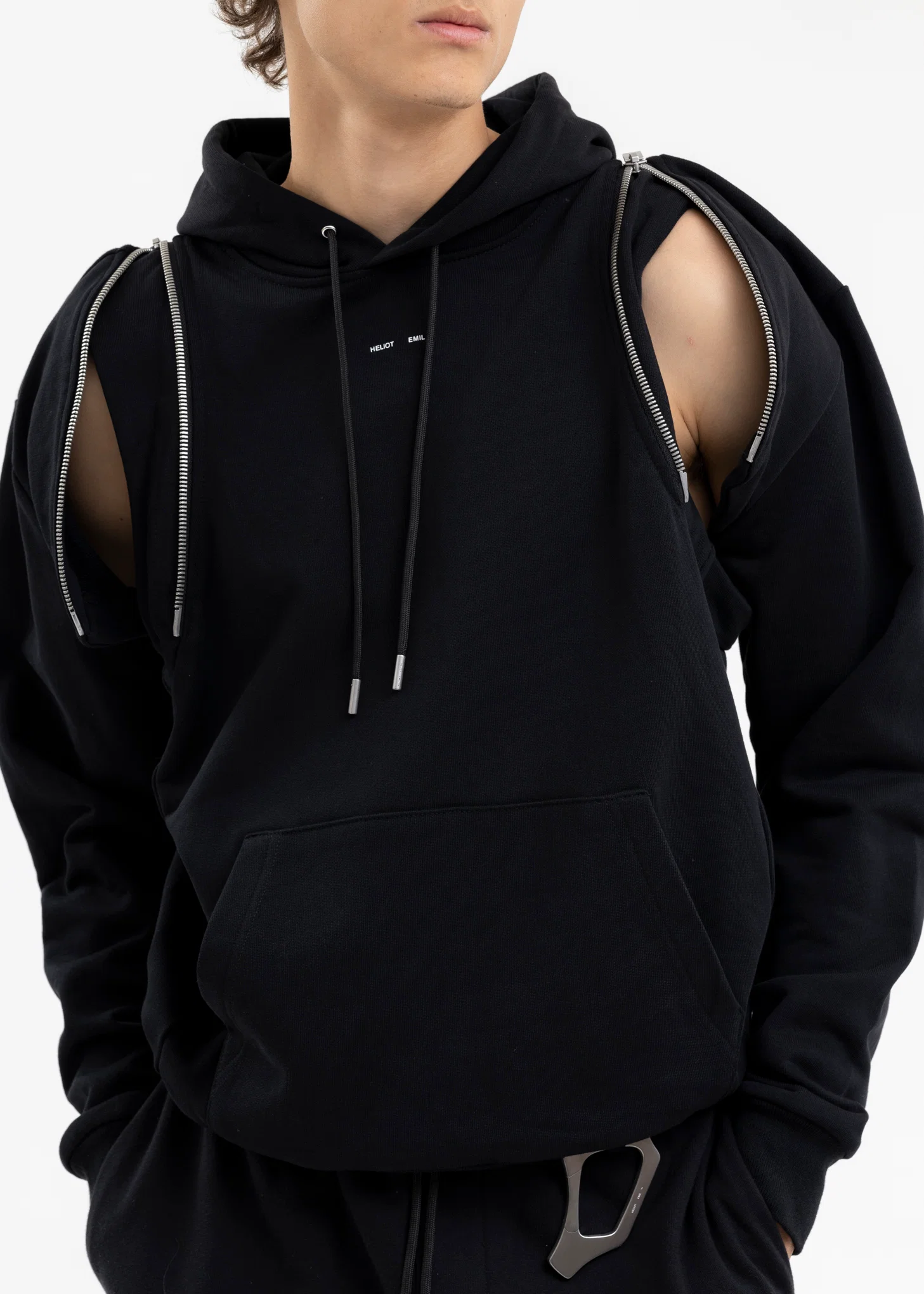 BLACK NEREUS HOODIE - Image 2