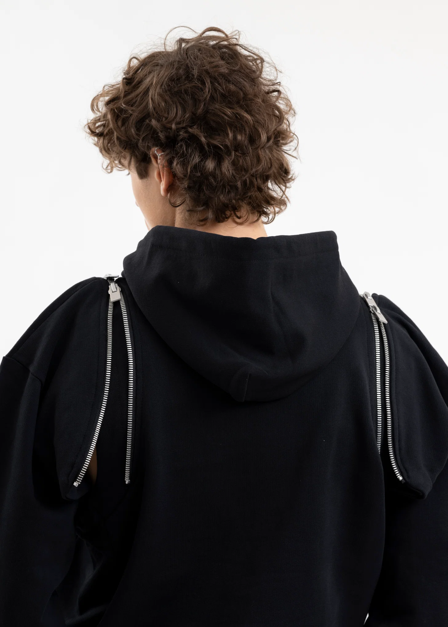 BLACK NEREUS HOODIE - Image 5