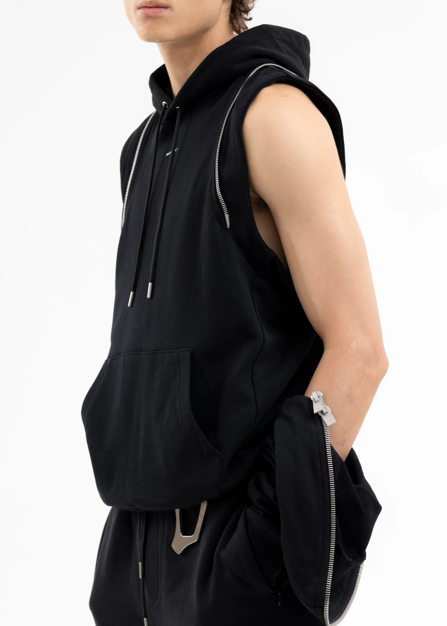 BLACK NEREUS HOODIE - Image 7