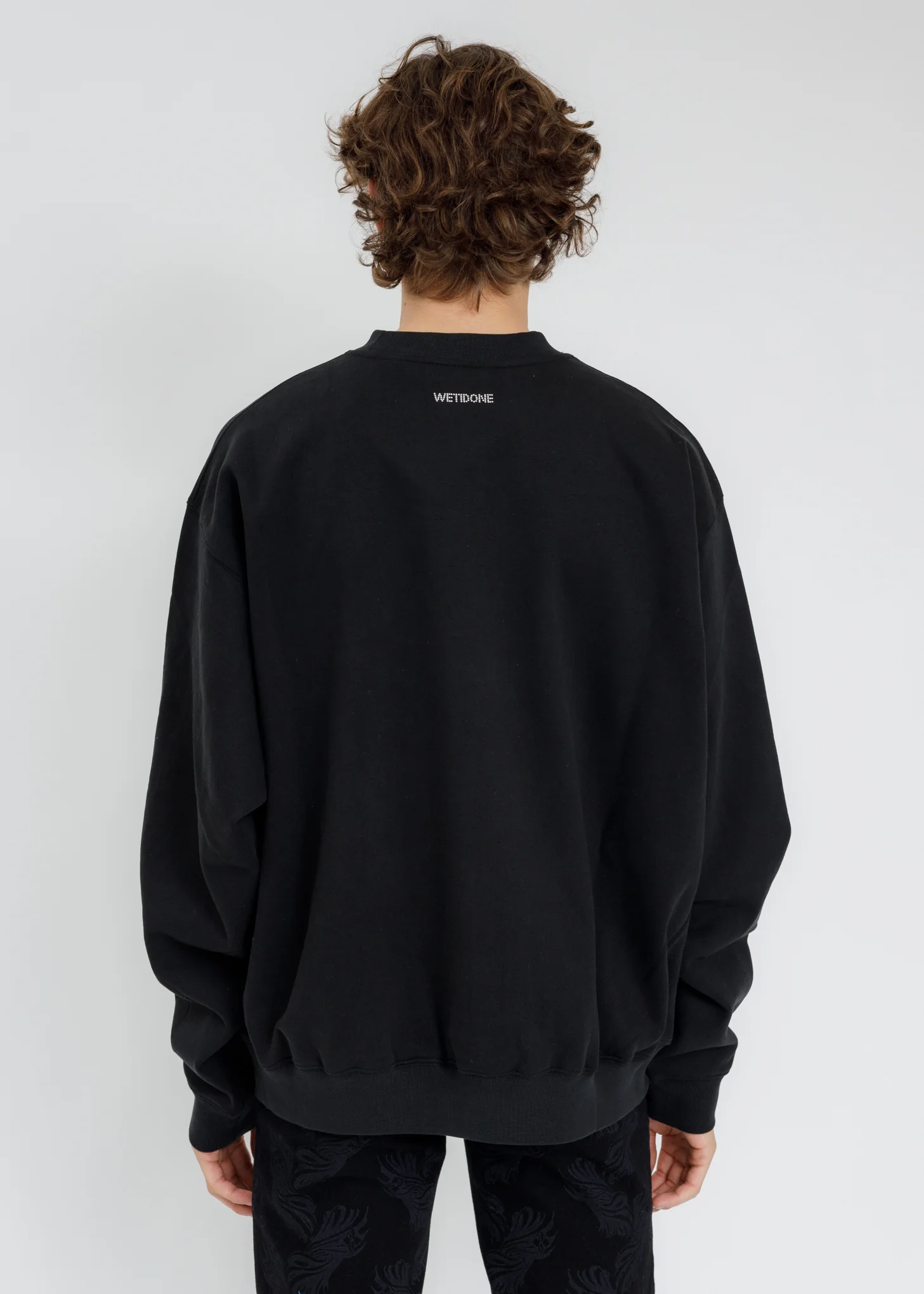 Black New Logo Embroidered Sweatshirt - Image 3