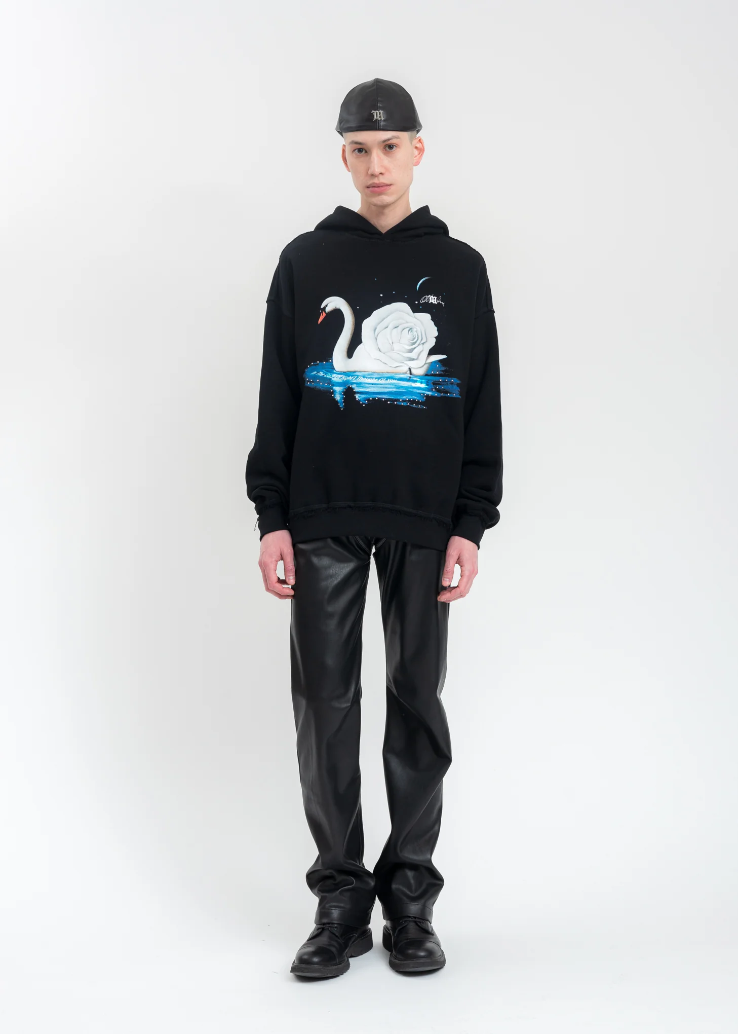 Black Night Swan Hoodie - Image 6