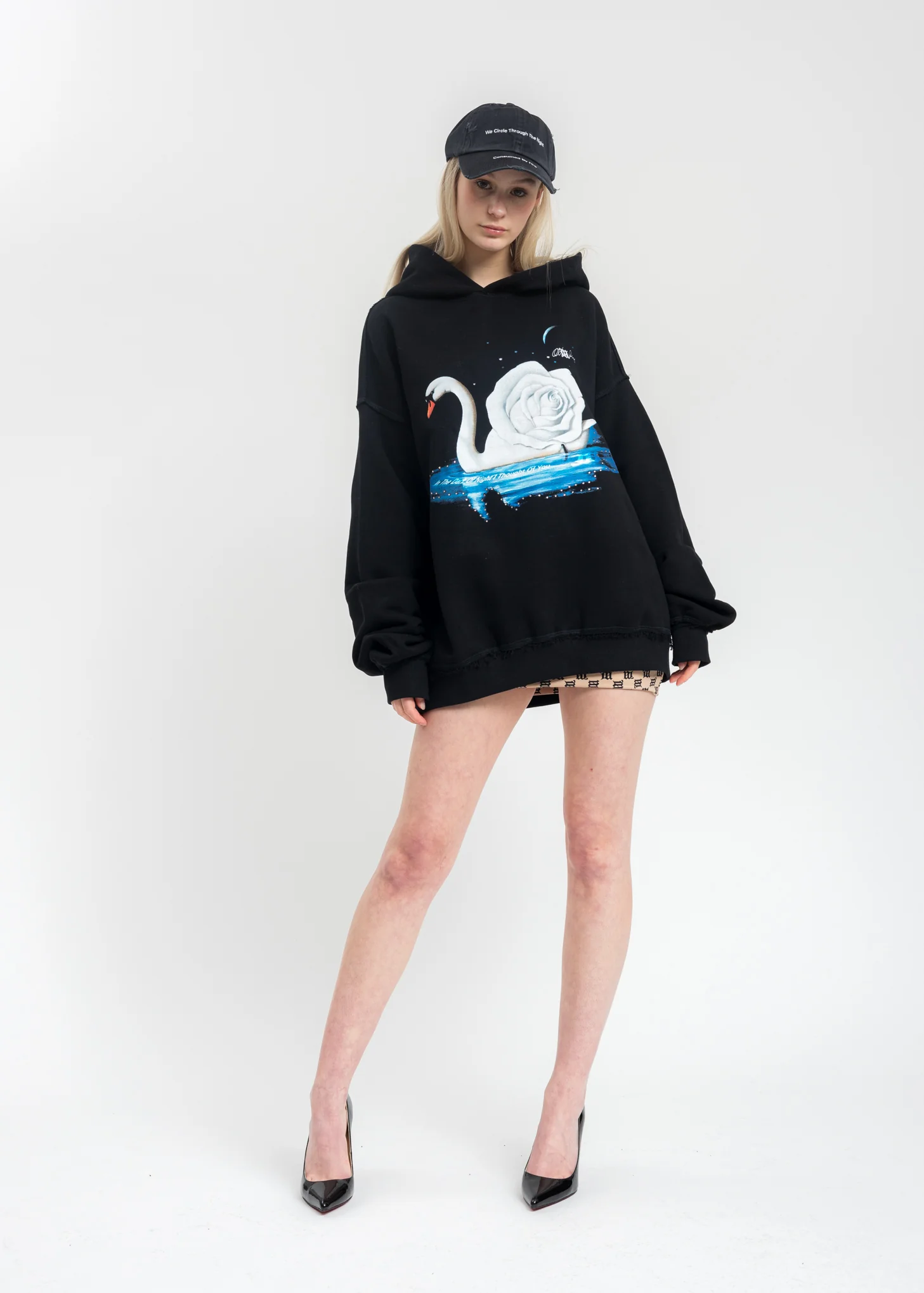 Black Night Swan Hoodie - Image 6