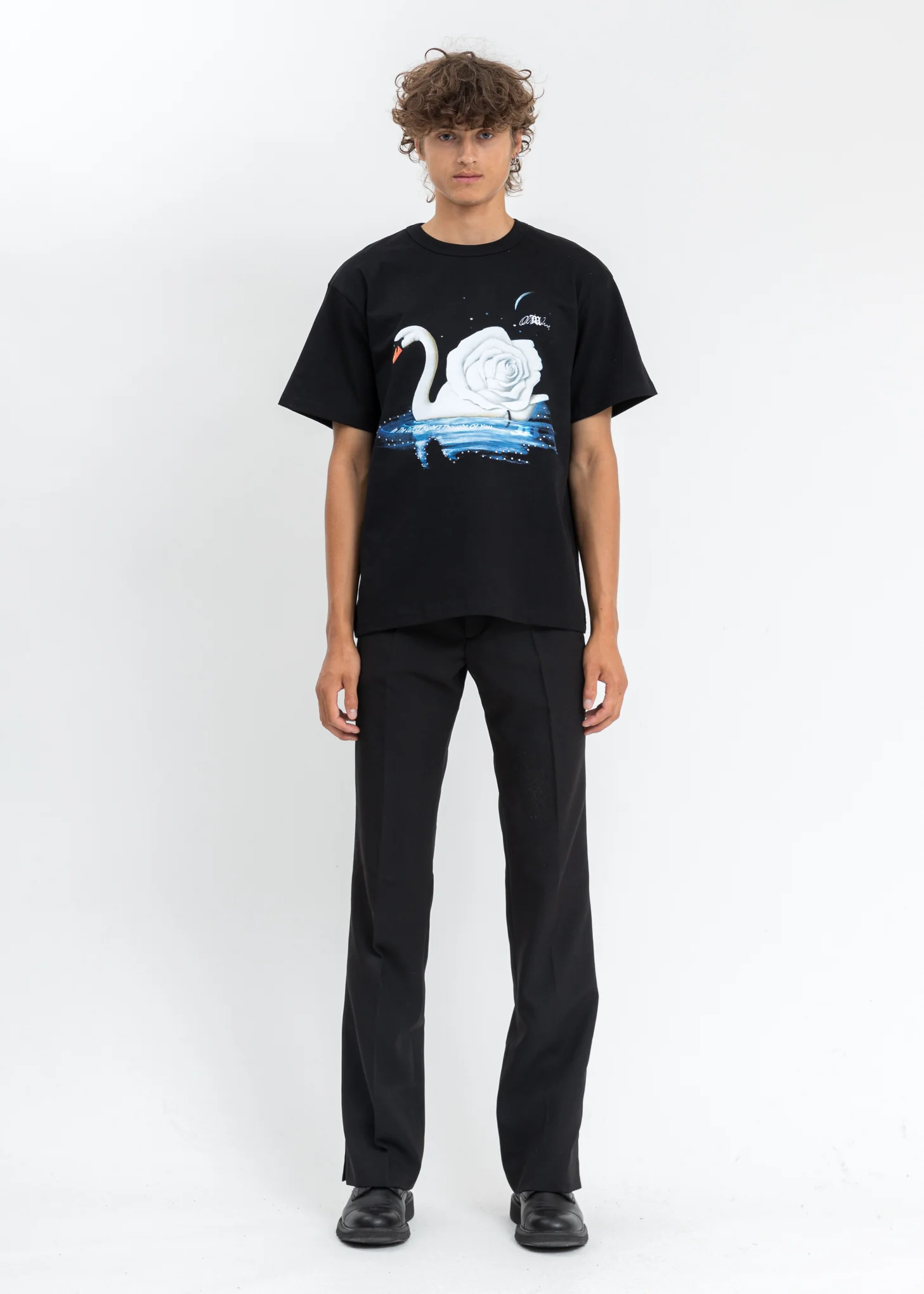 Black Night Swan T-Shirt - Image 5