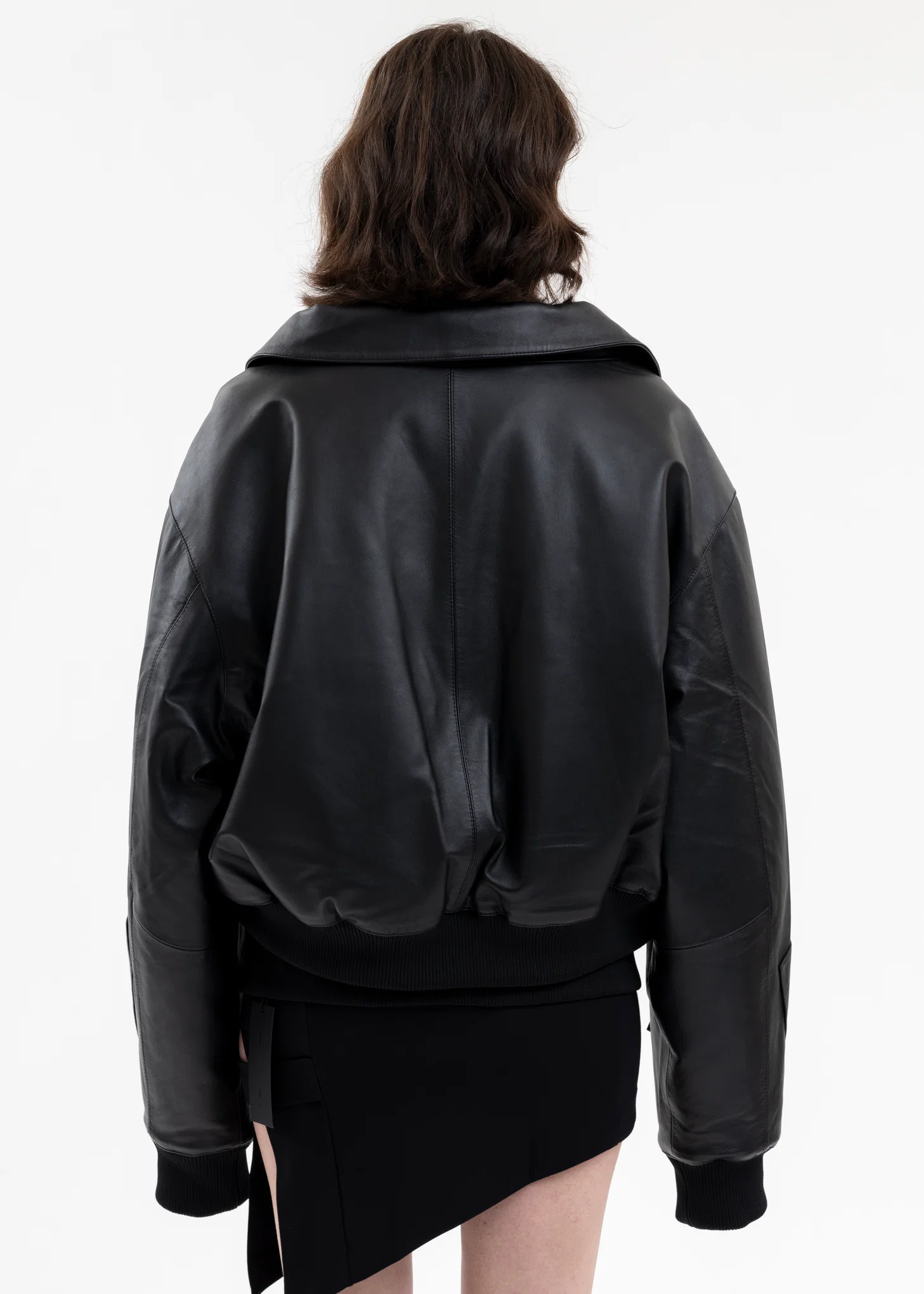 BLACK NIVEOUS LEATHER JACKET - Image 7