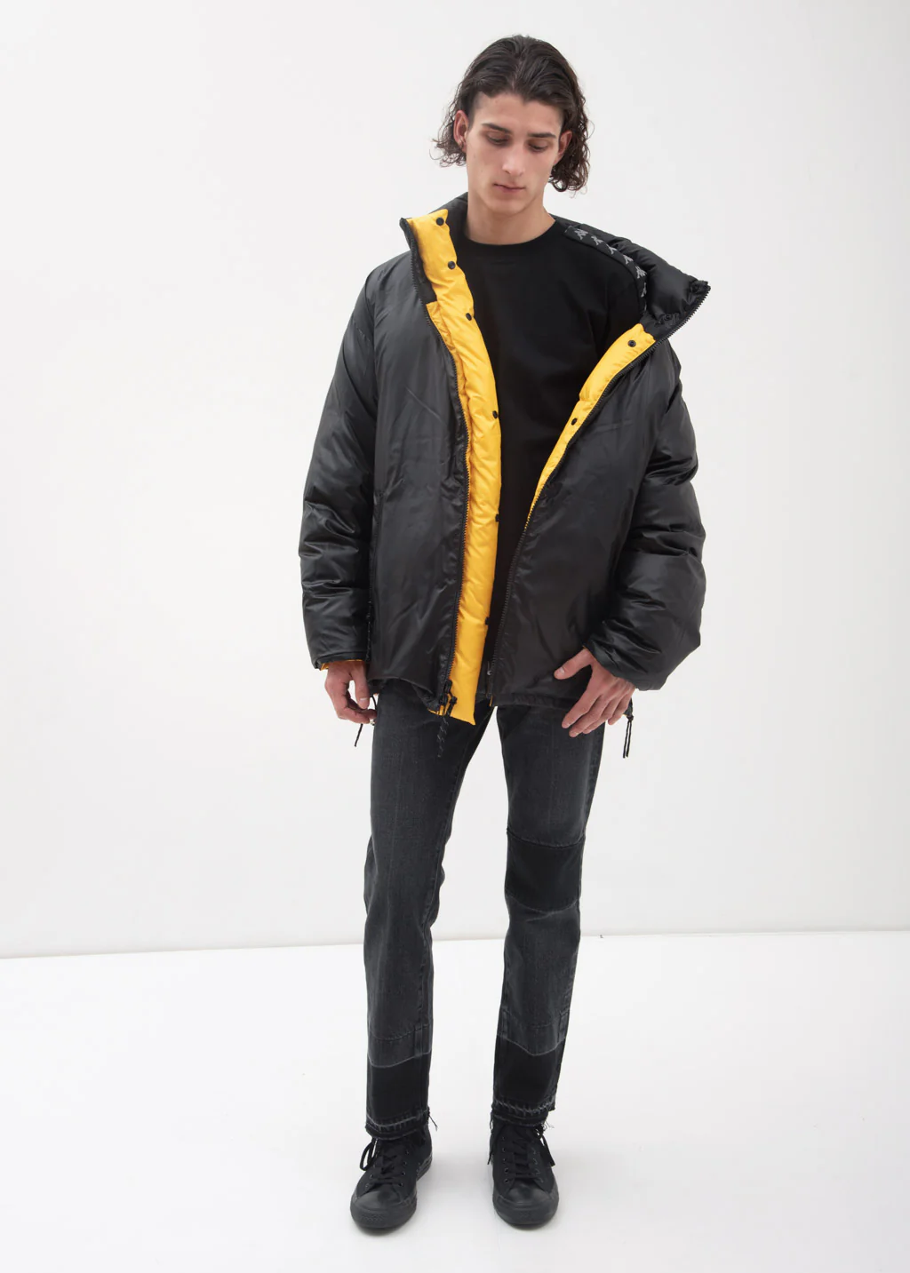 Black NOBO Patch Denim Jeans - Image 7