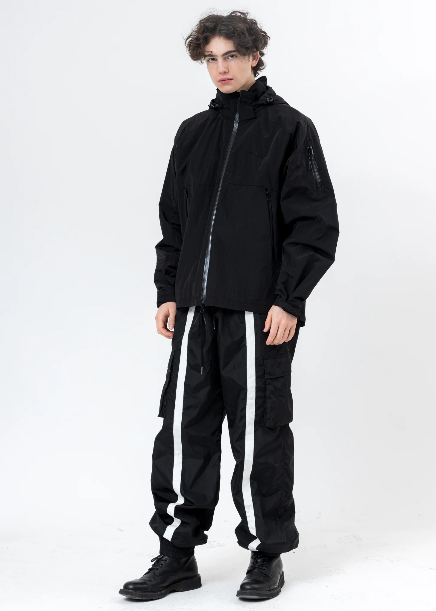 Black Nylon Trackpants - Image 5