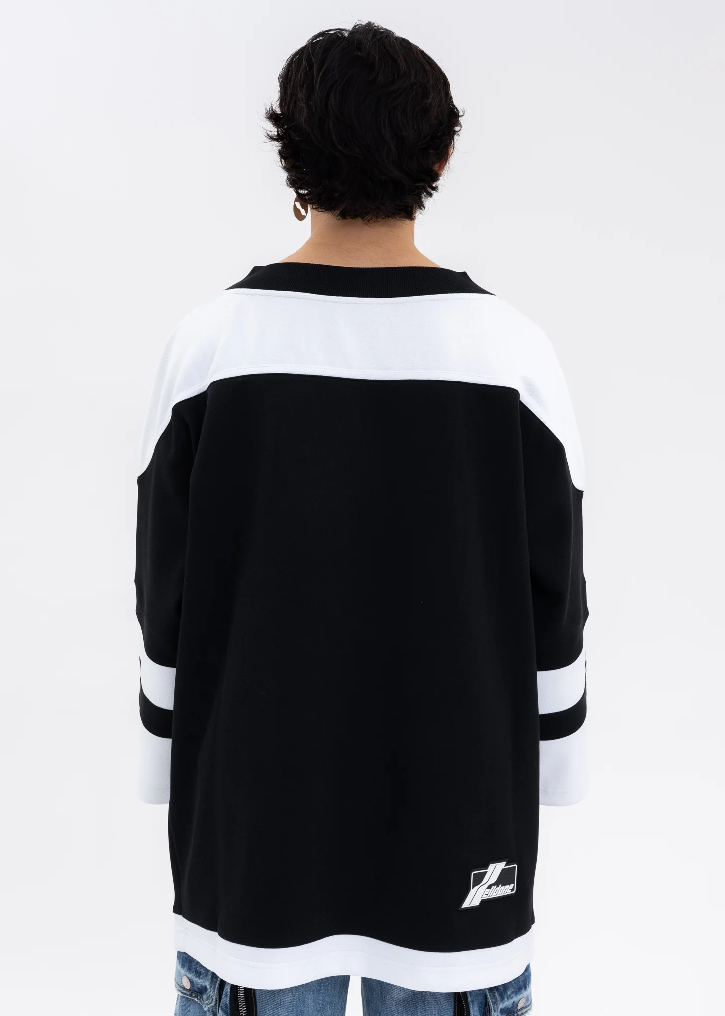 BLACK OFF SHOULDER RUGBY DRESS - Image 3