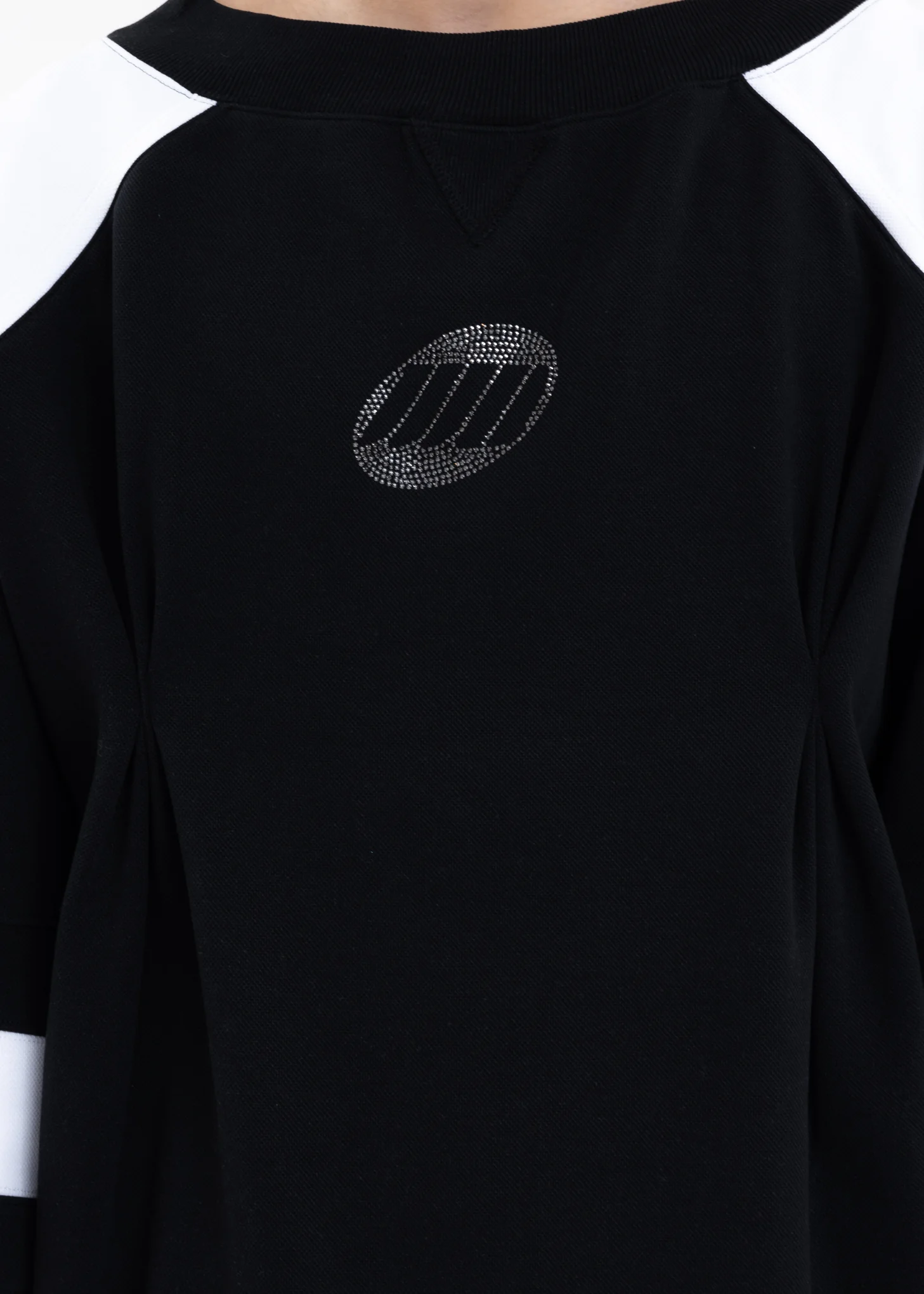BLACK OFF SHOULDER RUGBY DRESS - Image 4
