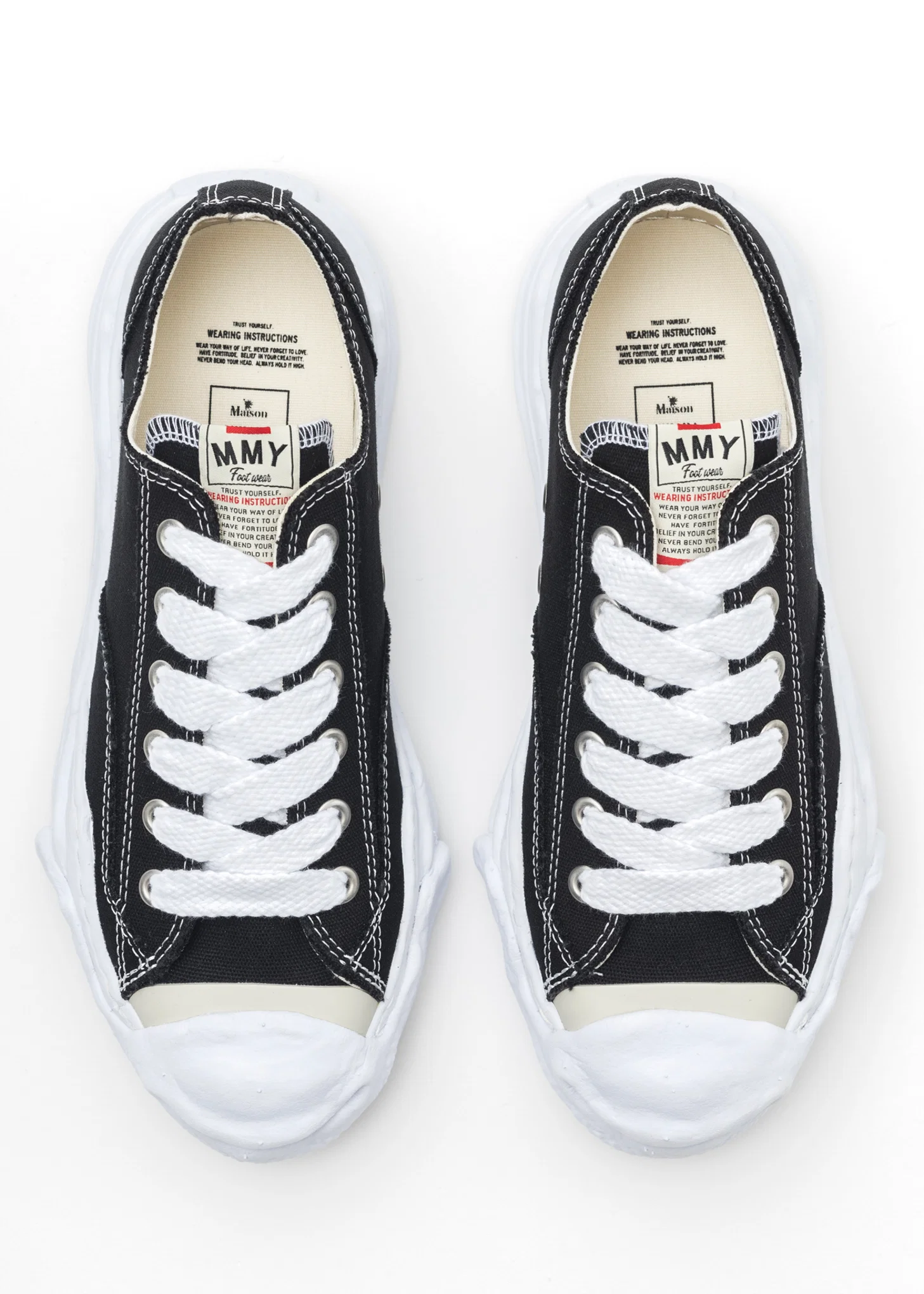 Black OG Sole Canvas Low-Top Sneaker (HANK LOW) - Image 2