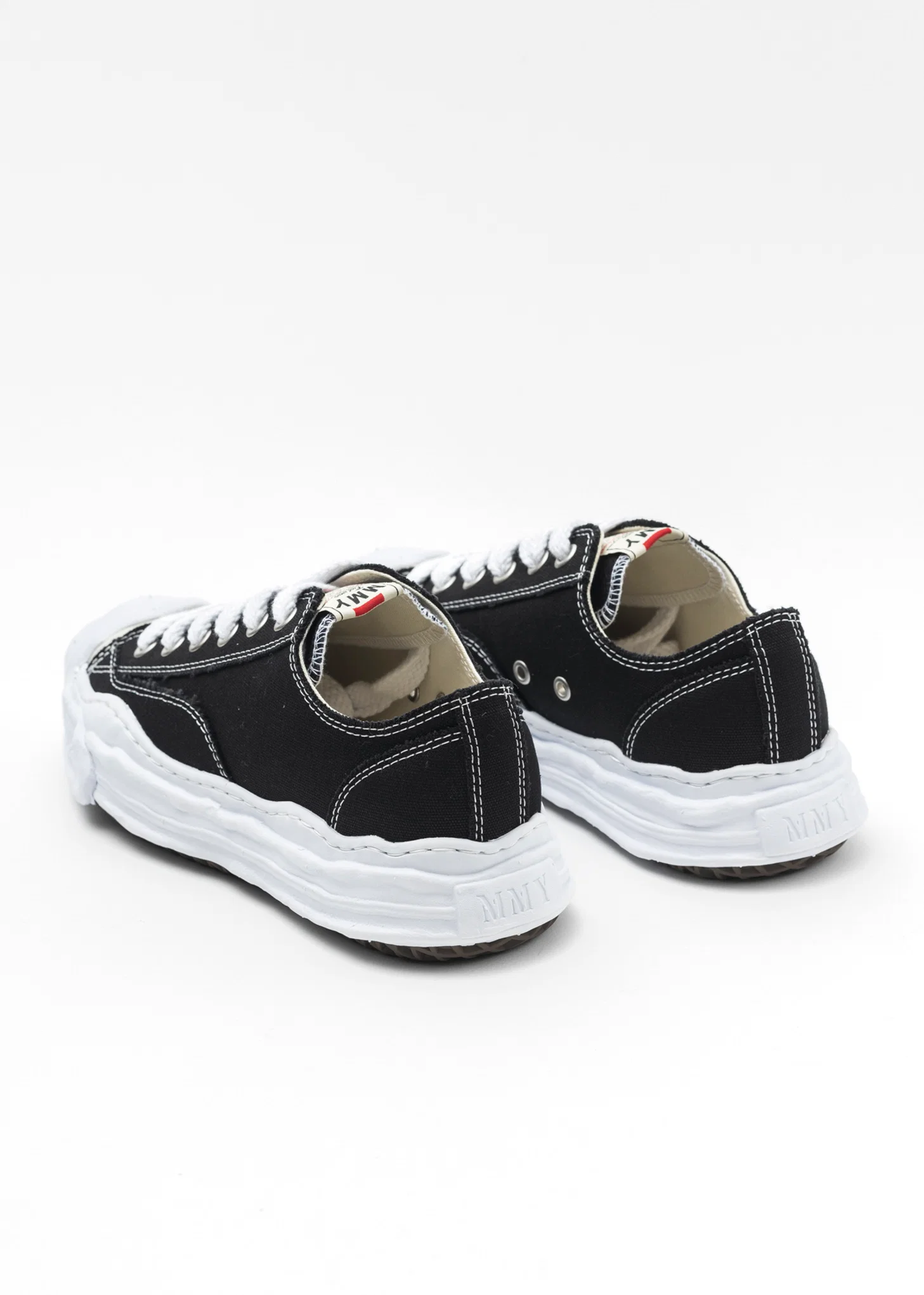 Black OG Sole Canvas Low-Top Sneaker (HANK LOW) - Image 3