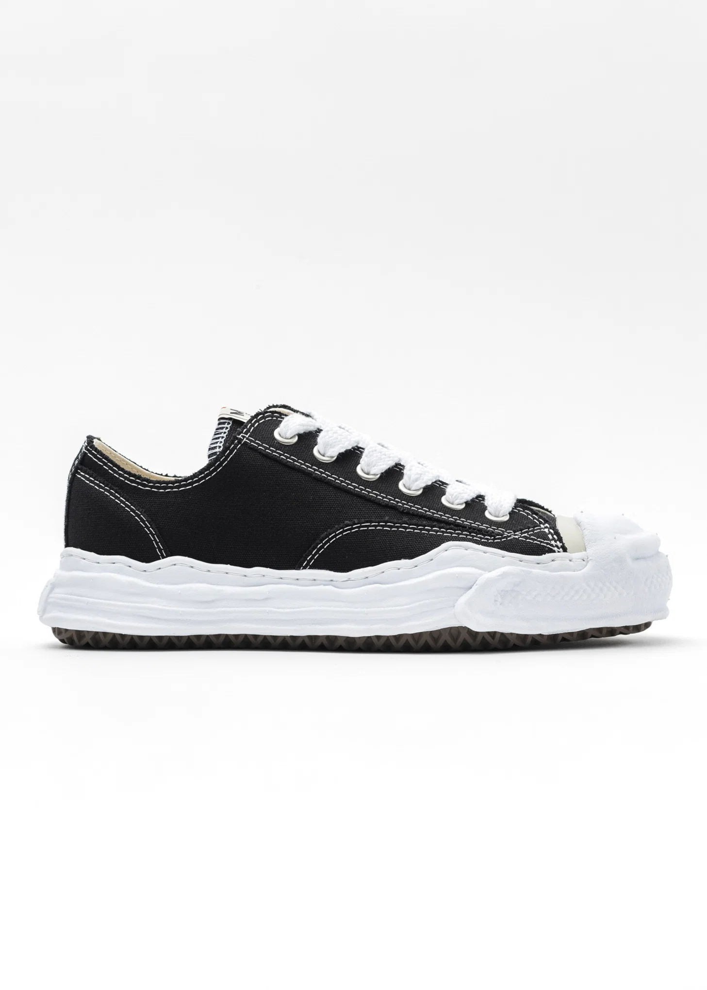 Black OG Sole Canvas Low-Top Sneaker (HANK LOW) - Image 5
