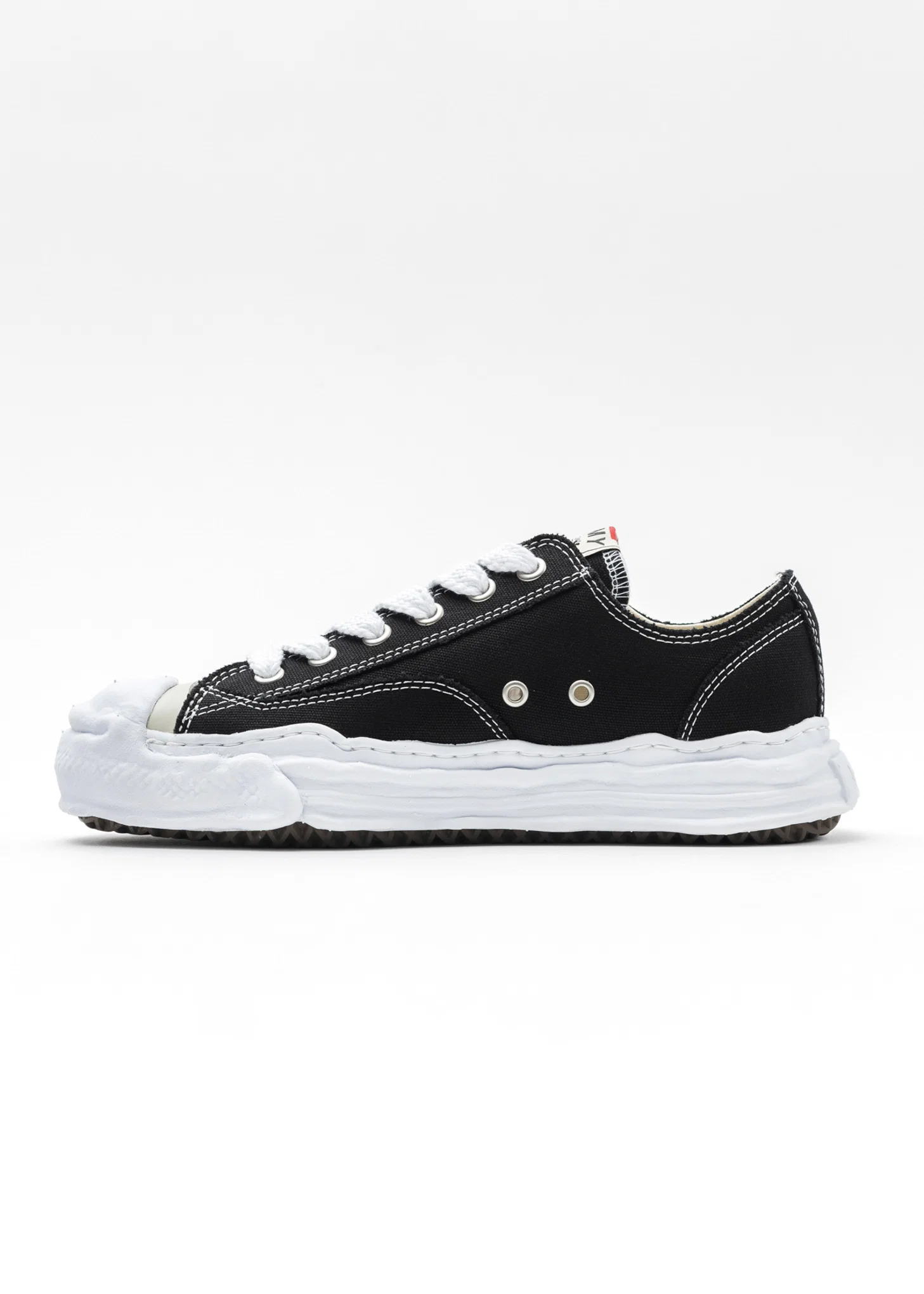 Black OG Sole Canvas Low-Top Sneaker (HANK LOW) - Image 6