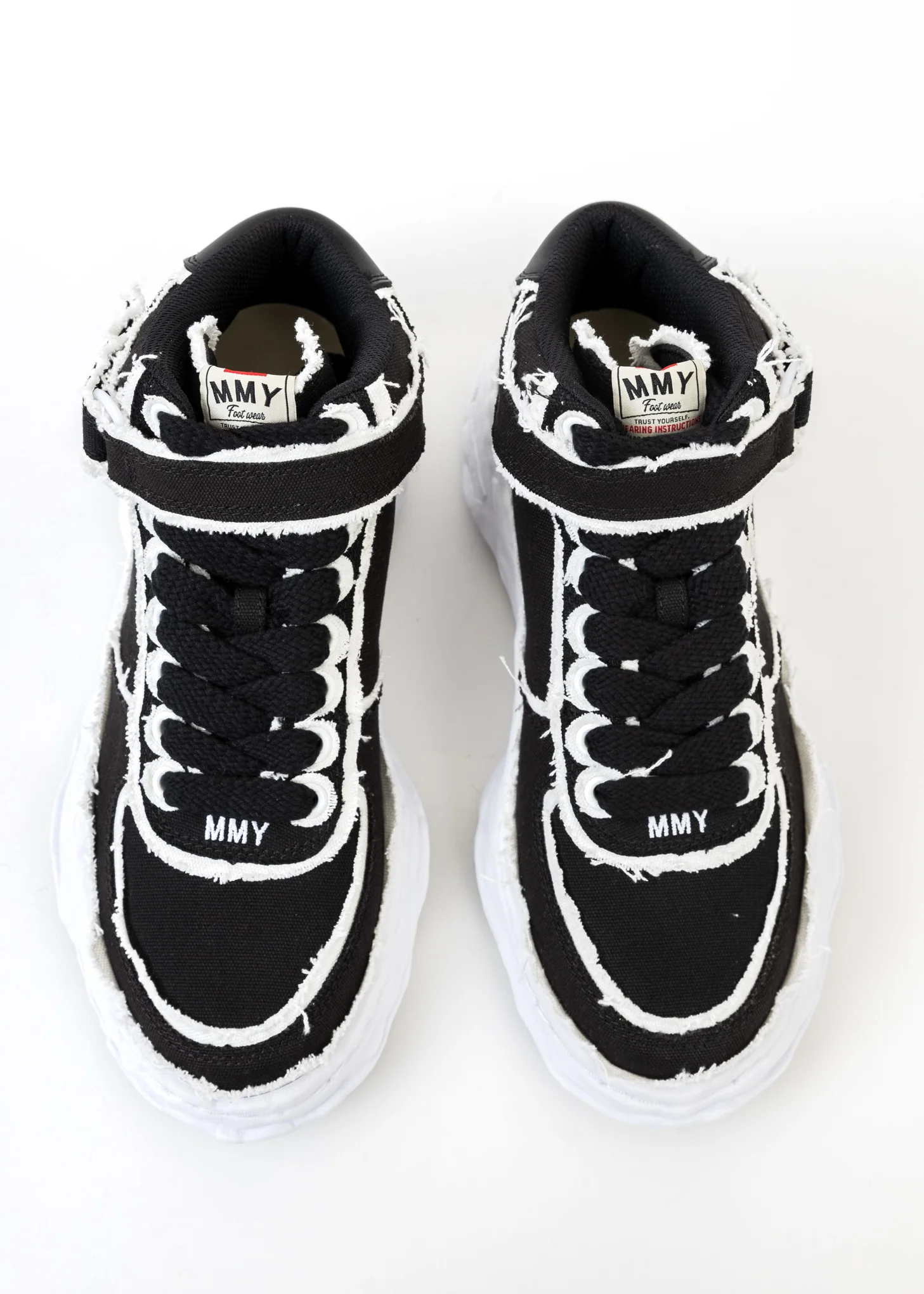 Black OG Sole Overhanging Canvas High-Top Sneaker (WAYNE HIGH) - Image 2