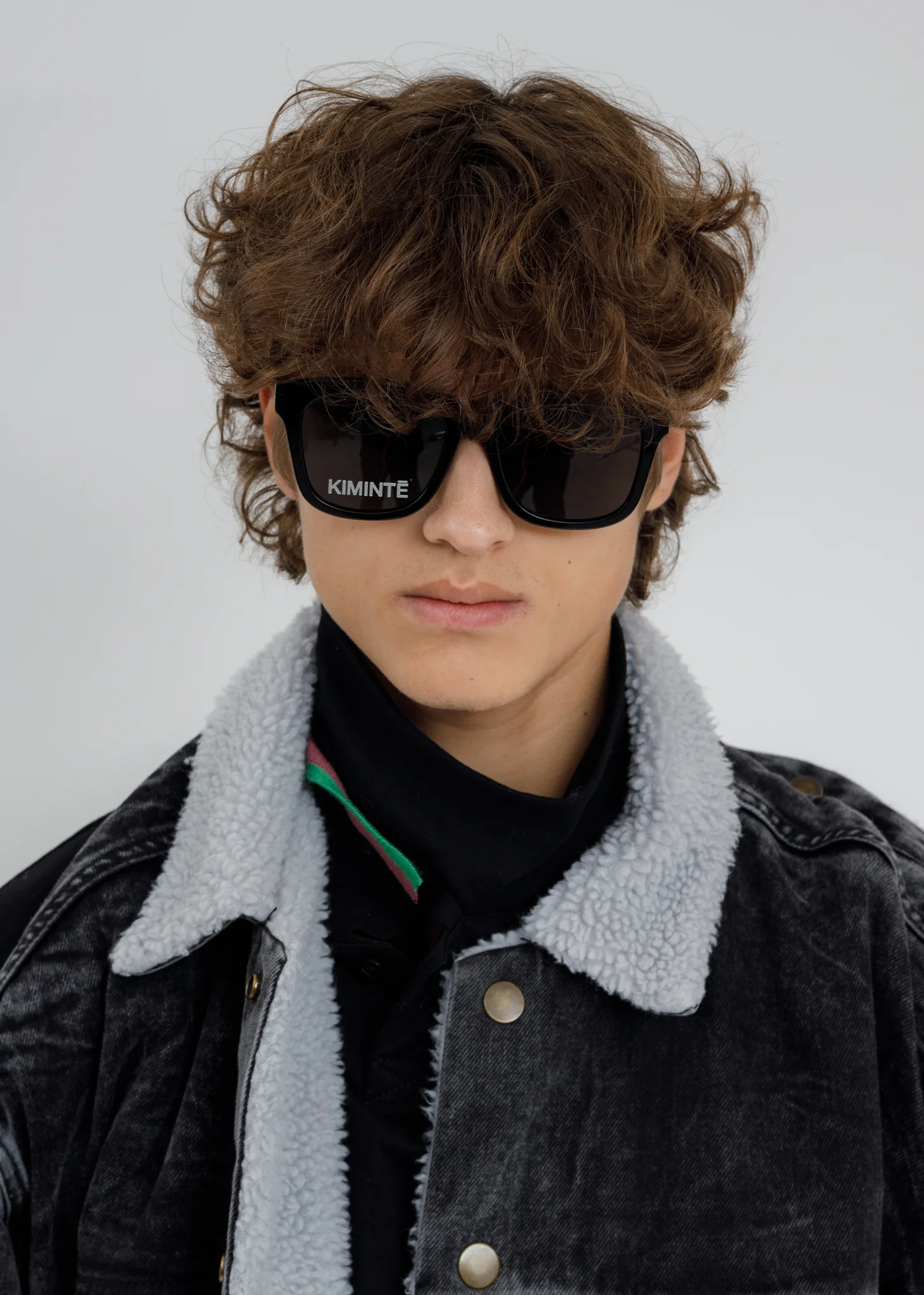 Black One Logo Sunglasses - Image 3