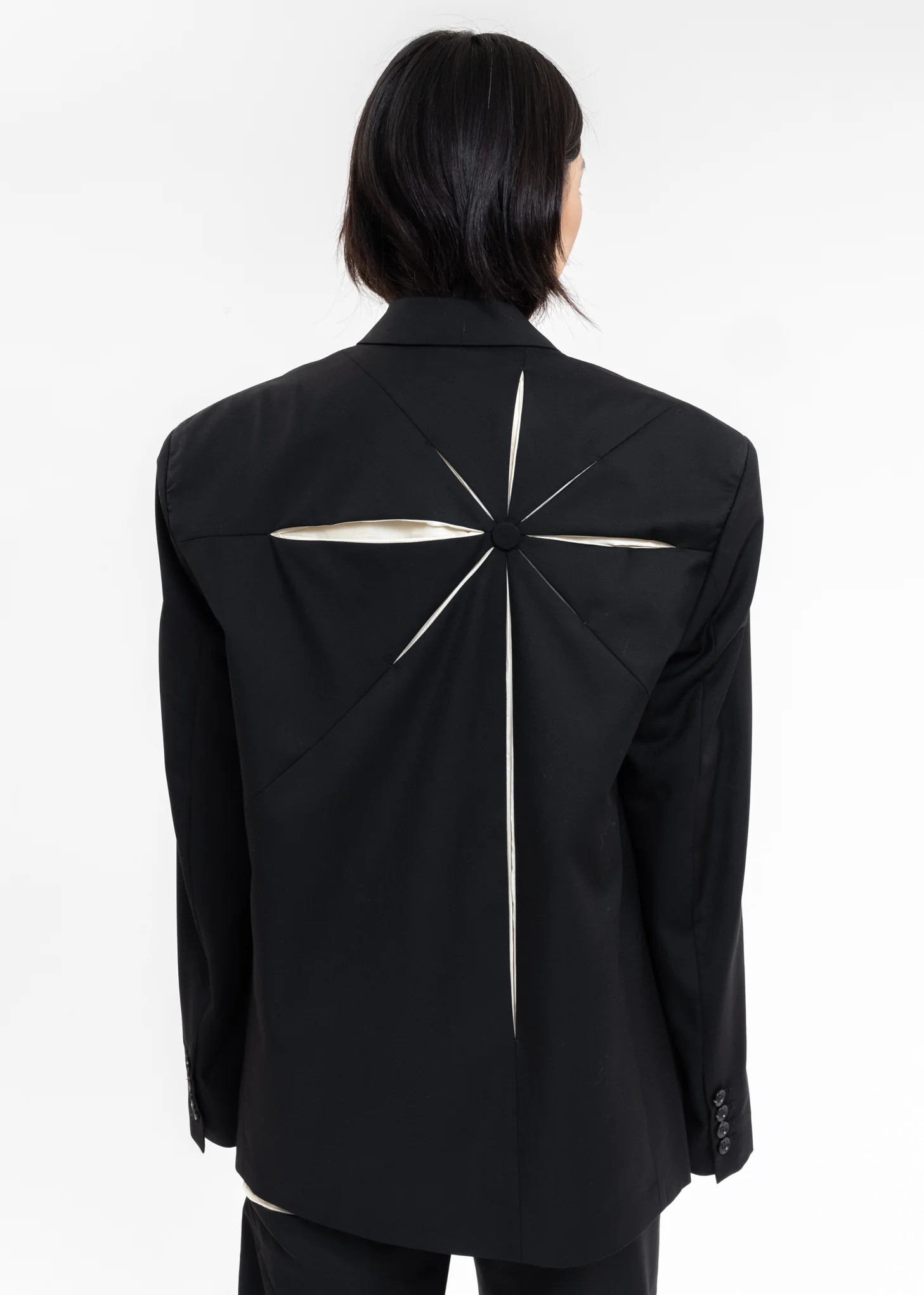 Black Origami Blazer - Image 2