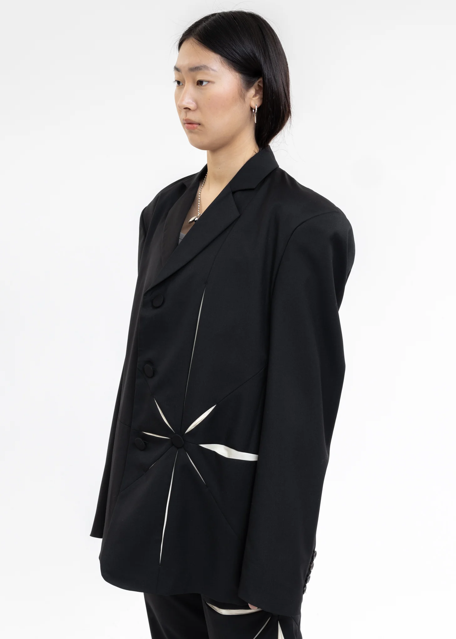 Black Origami Blazer - Image 3
