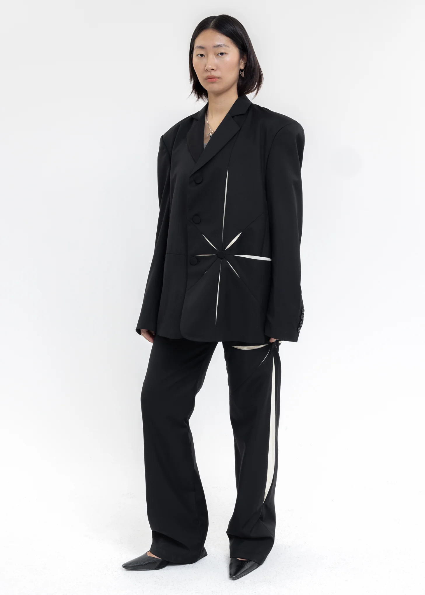 Black Origami Blazer - Image 7