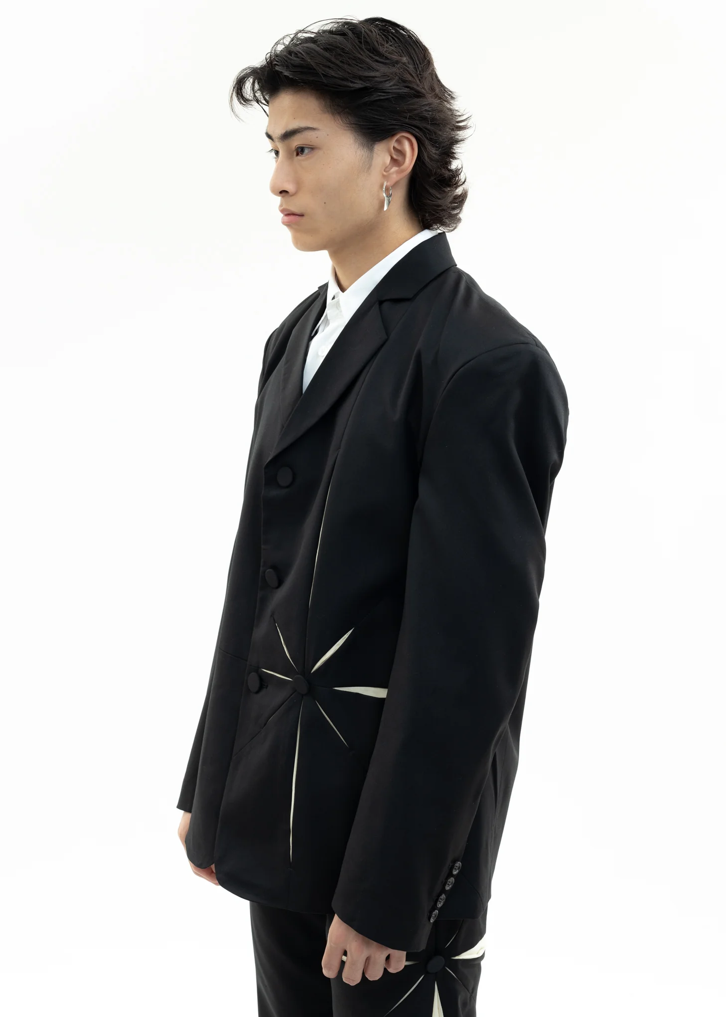 Black Origami Blazer - Image 3