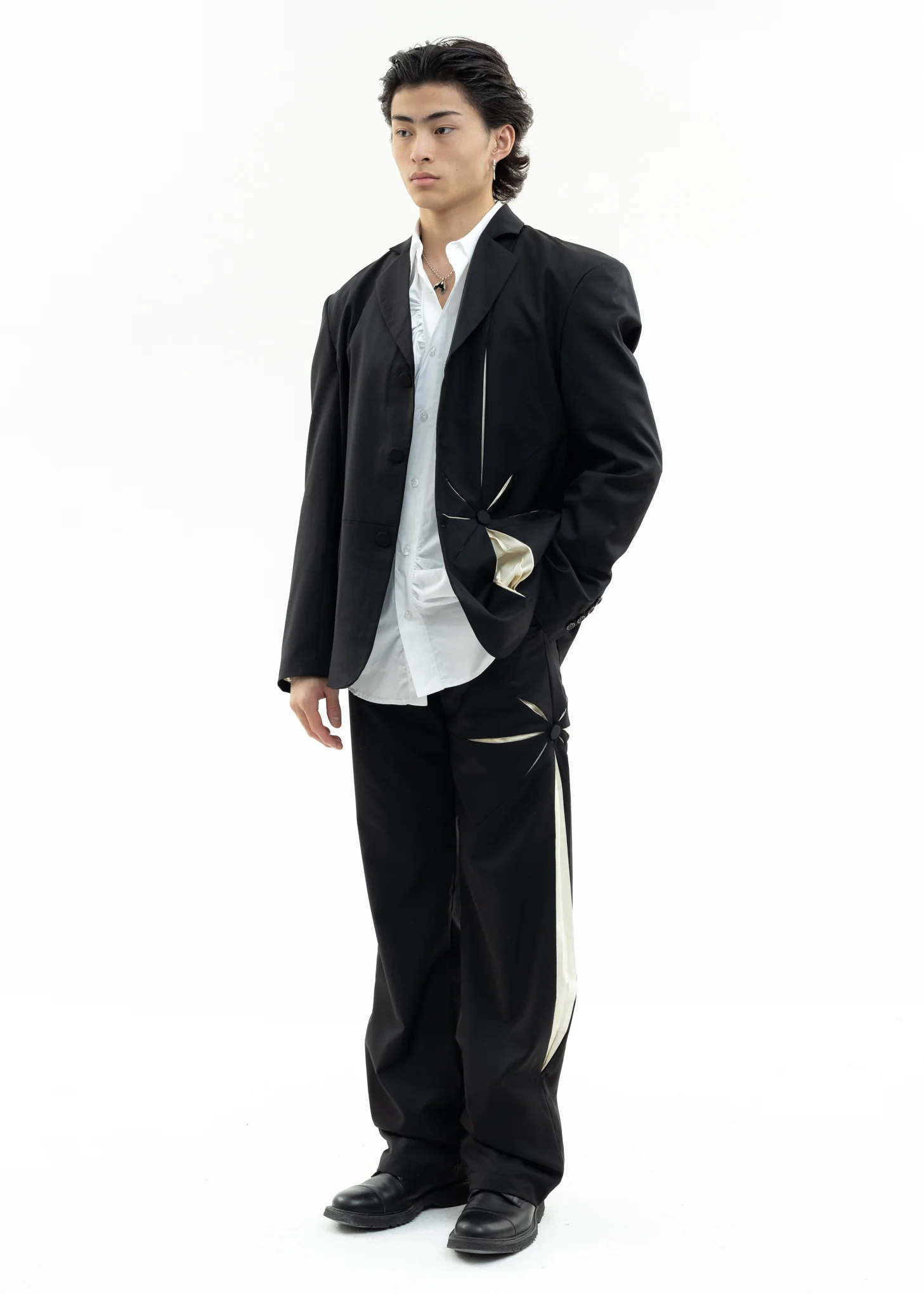 Black Origami Blazer - Image 7