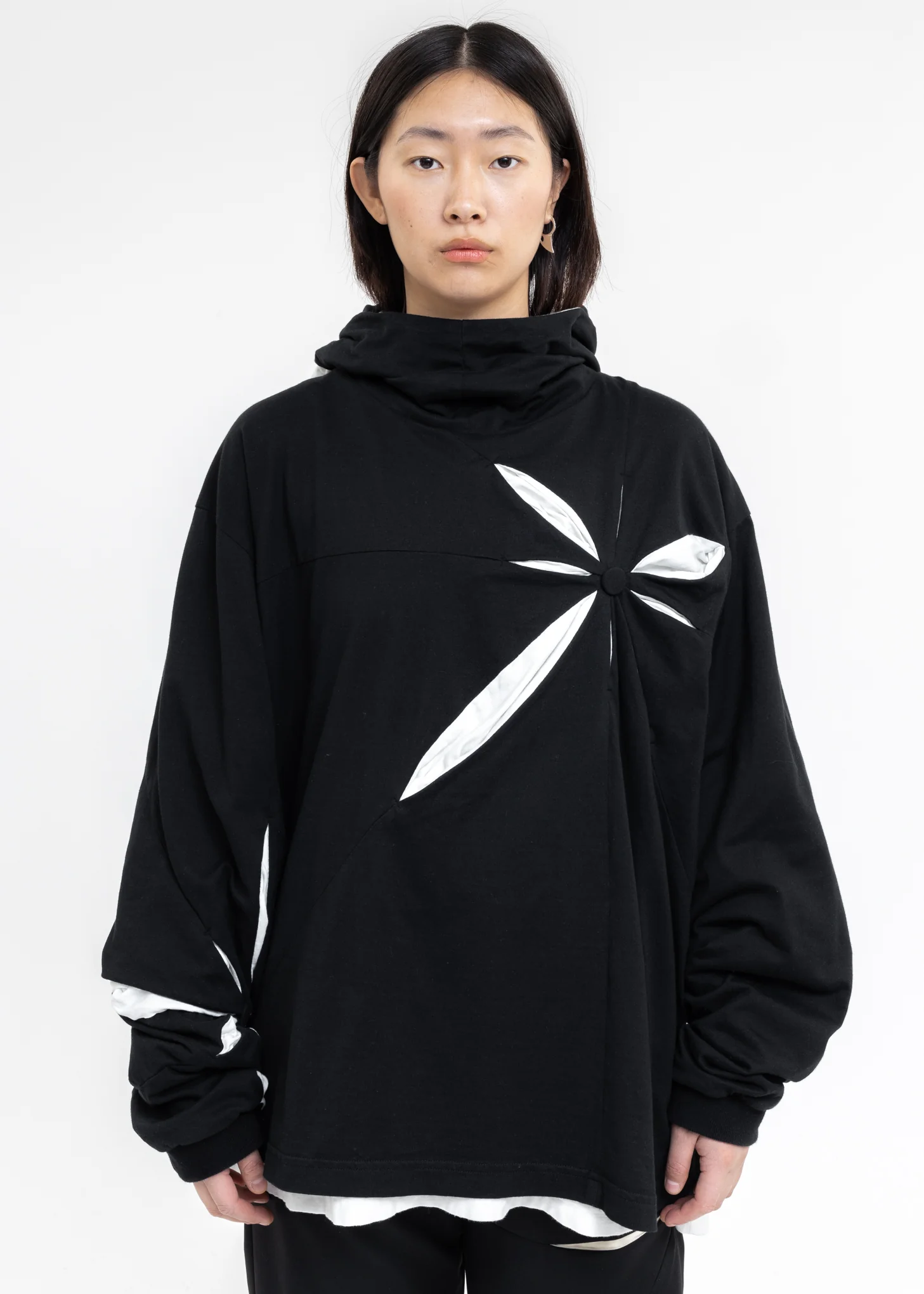 Black Origami Hoodie