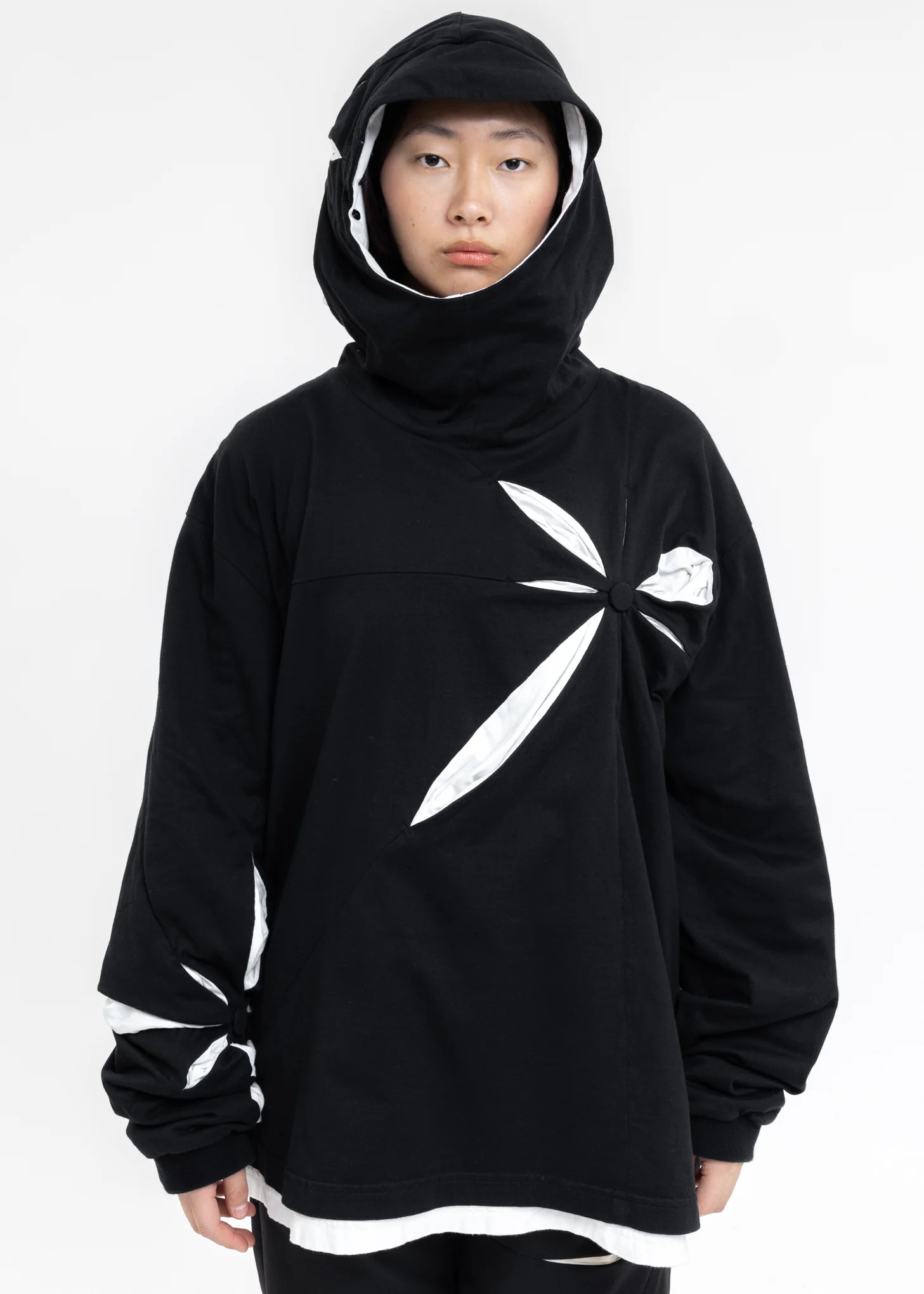 Black Origami Hoodie - Image 4
