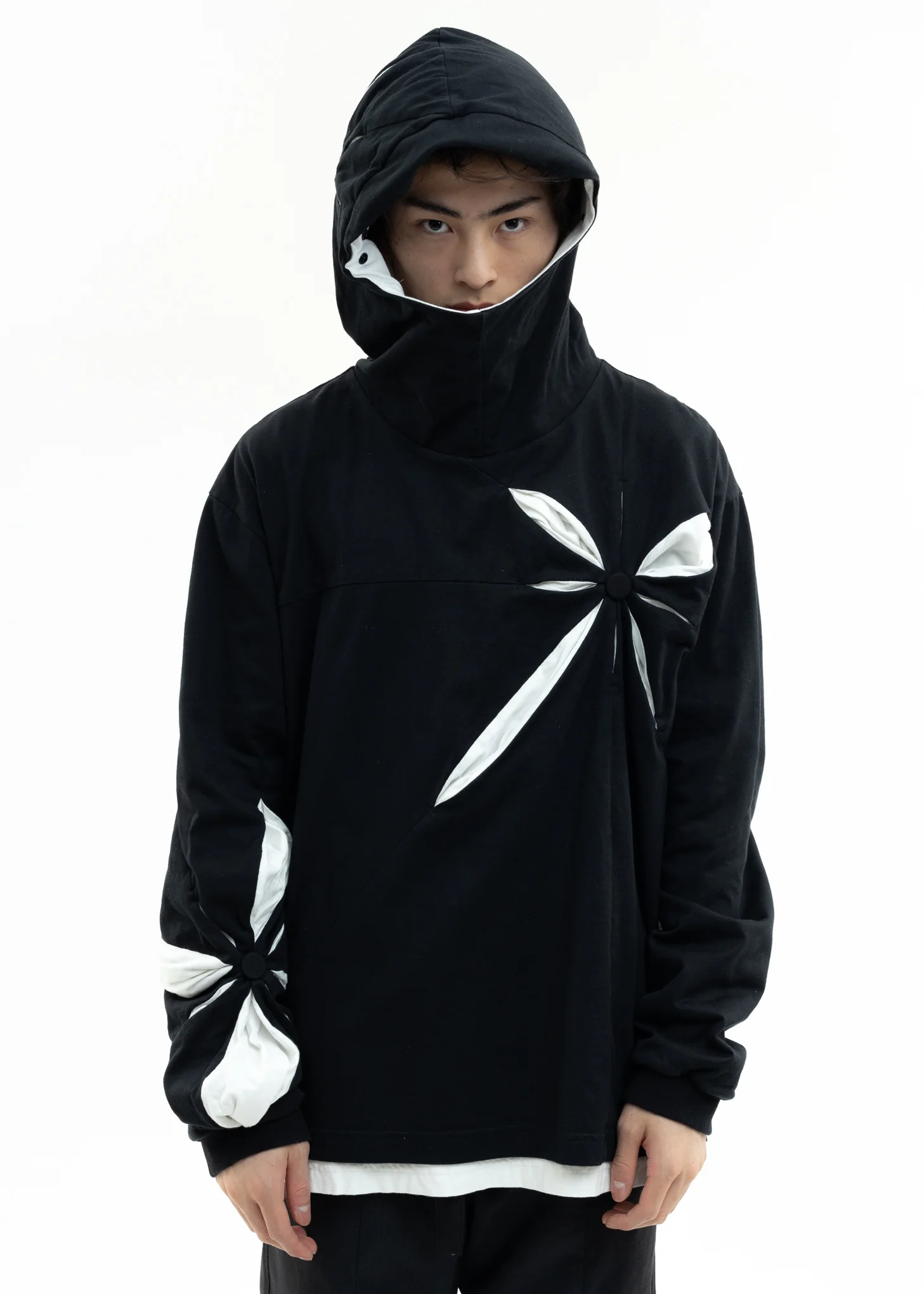 Black Origami Hoodie