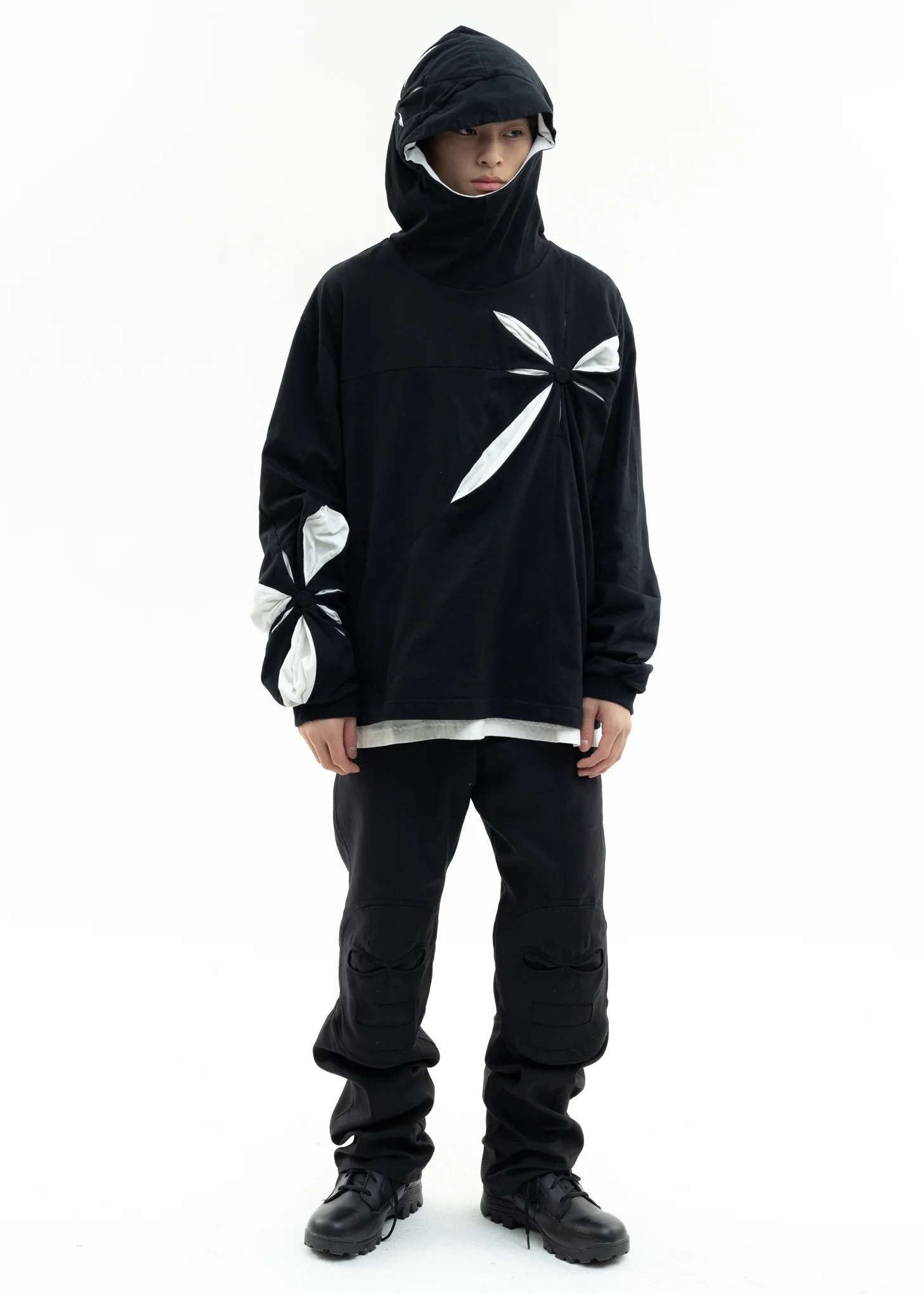 Black Origami Hoodie - Image 6