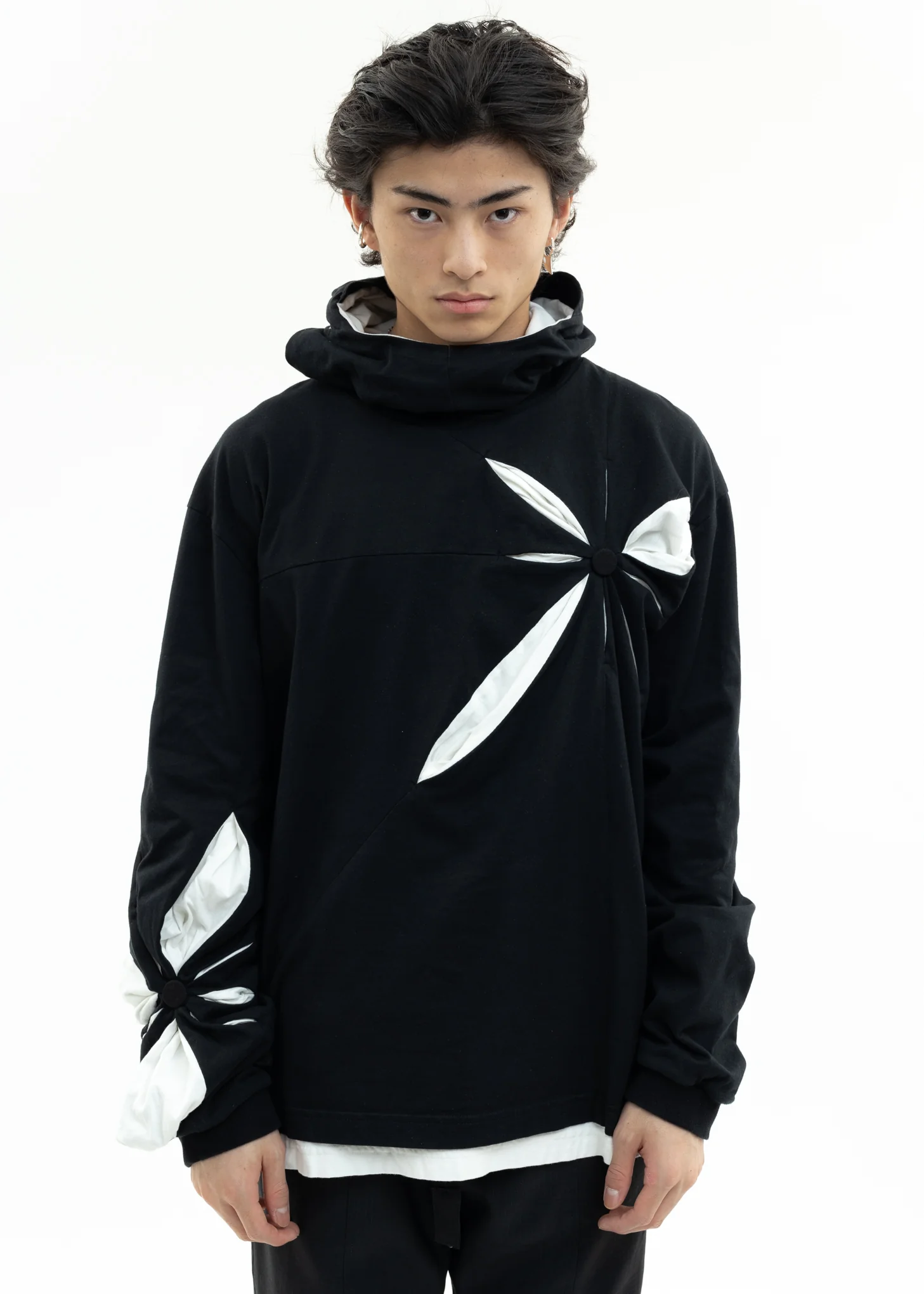 Black Origami Hoodie - Image 7