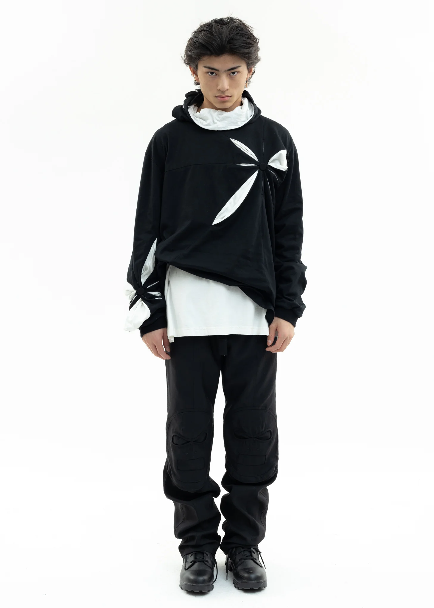 Black Origami Hoodie - Image 8