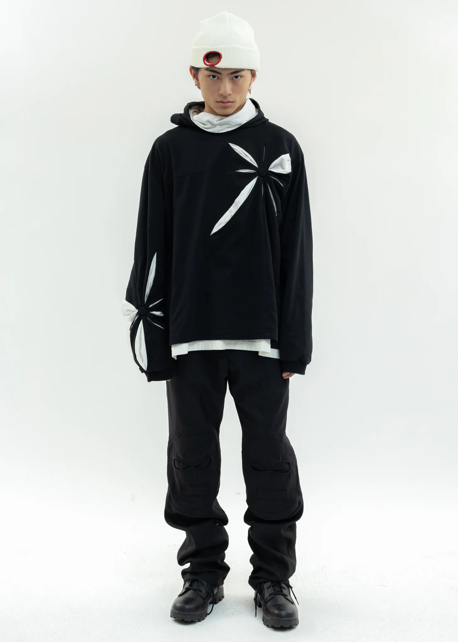 Black Origami Hoodie - Image 9