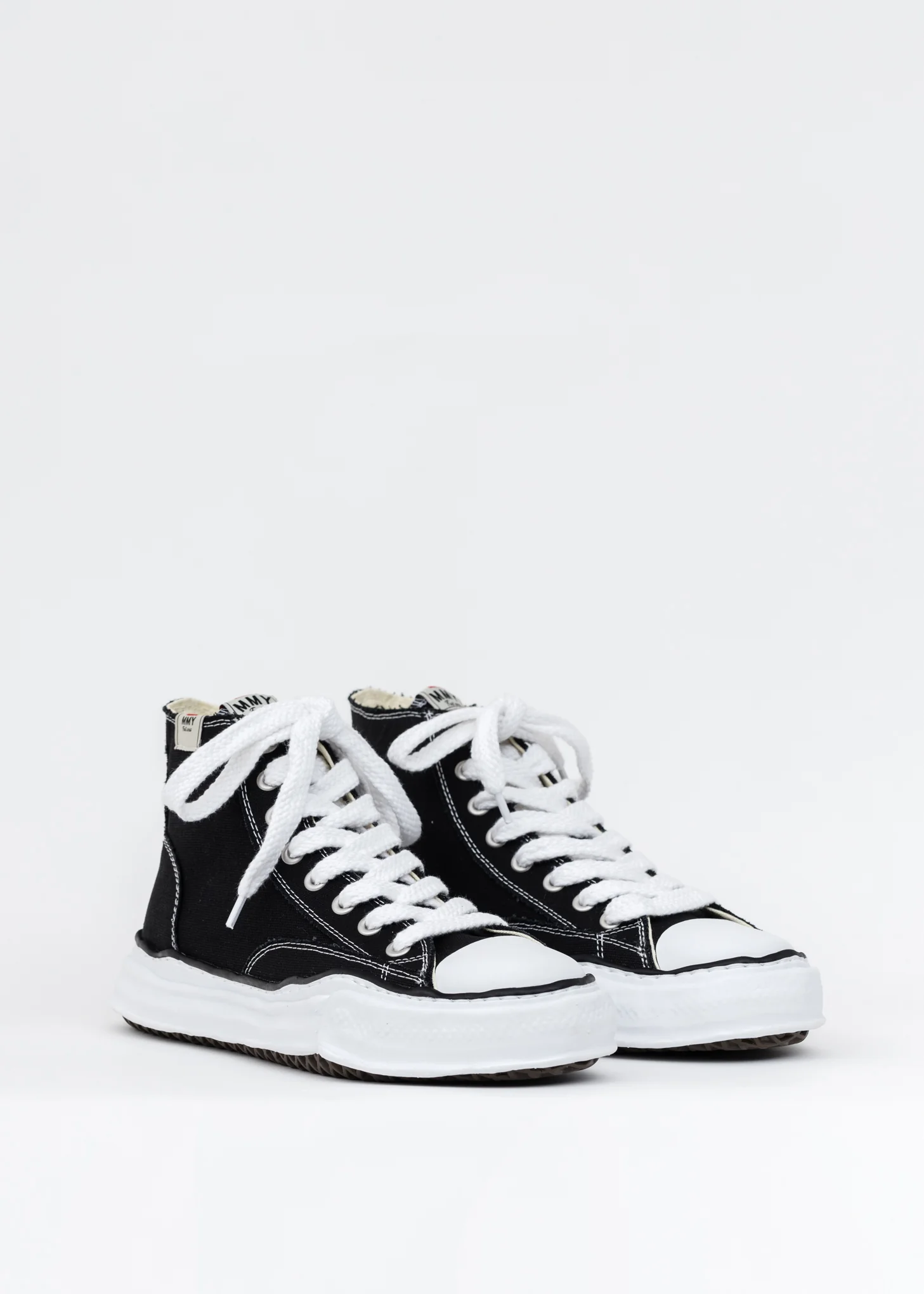 Black Original Sole Canvas Hicut Sneaker