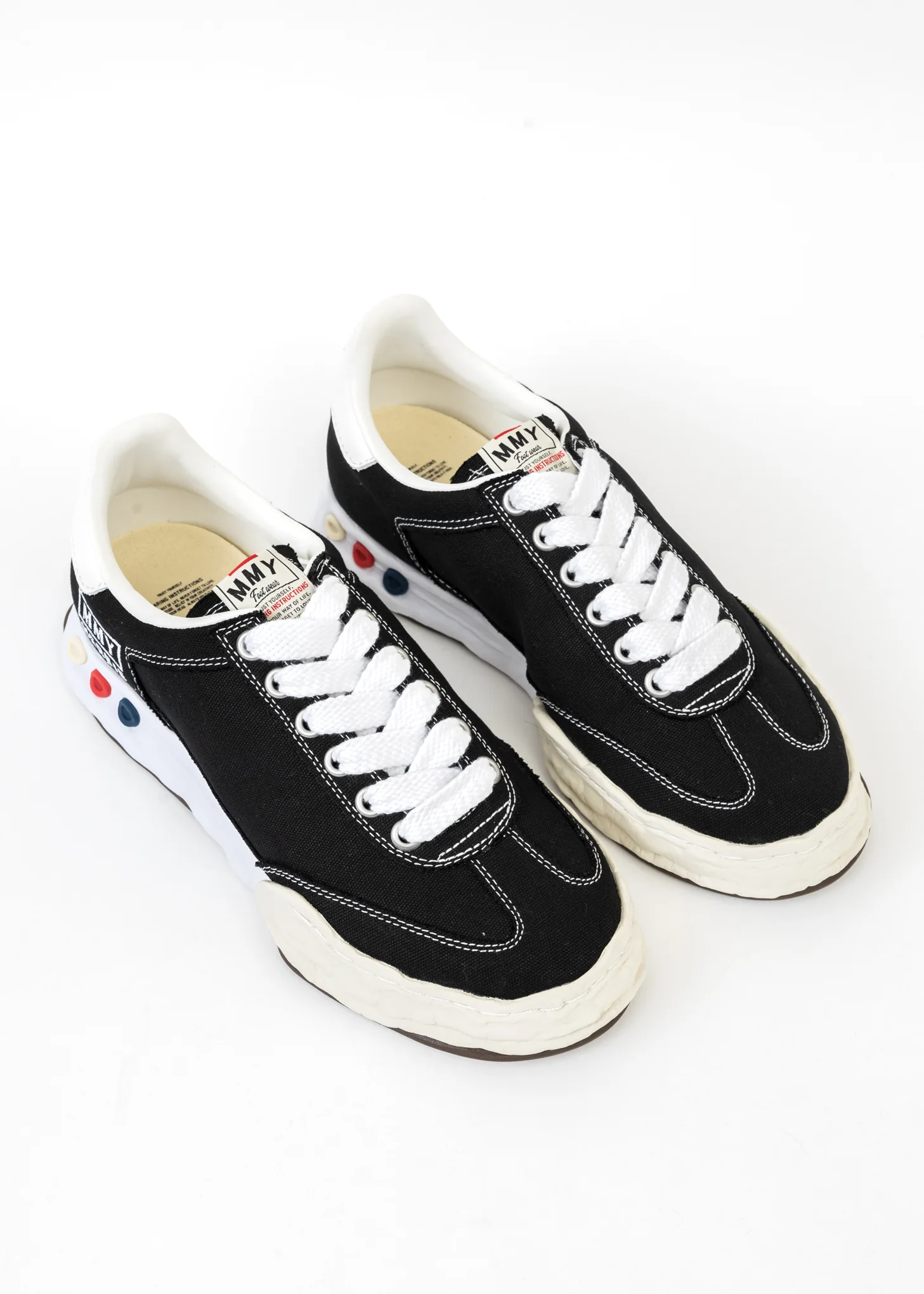 Black Original Sole Canvas Low-Top Sneaker (HARBIE LOW)