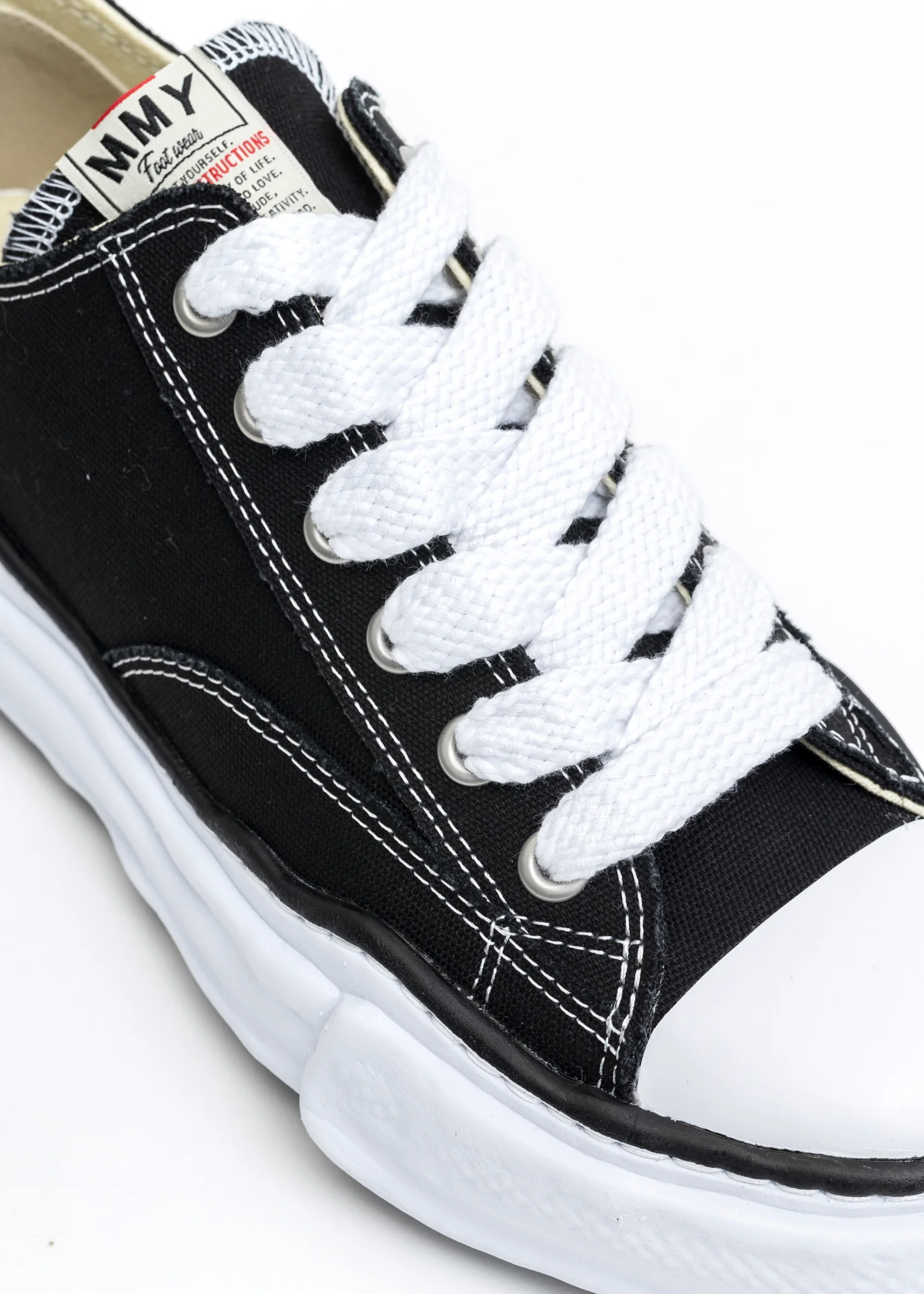 Black Original Sole Canvas Lowcut Sneaker (PETERSON LOW) - Image 6