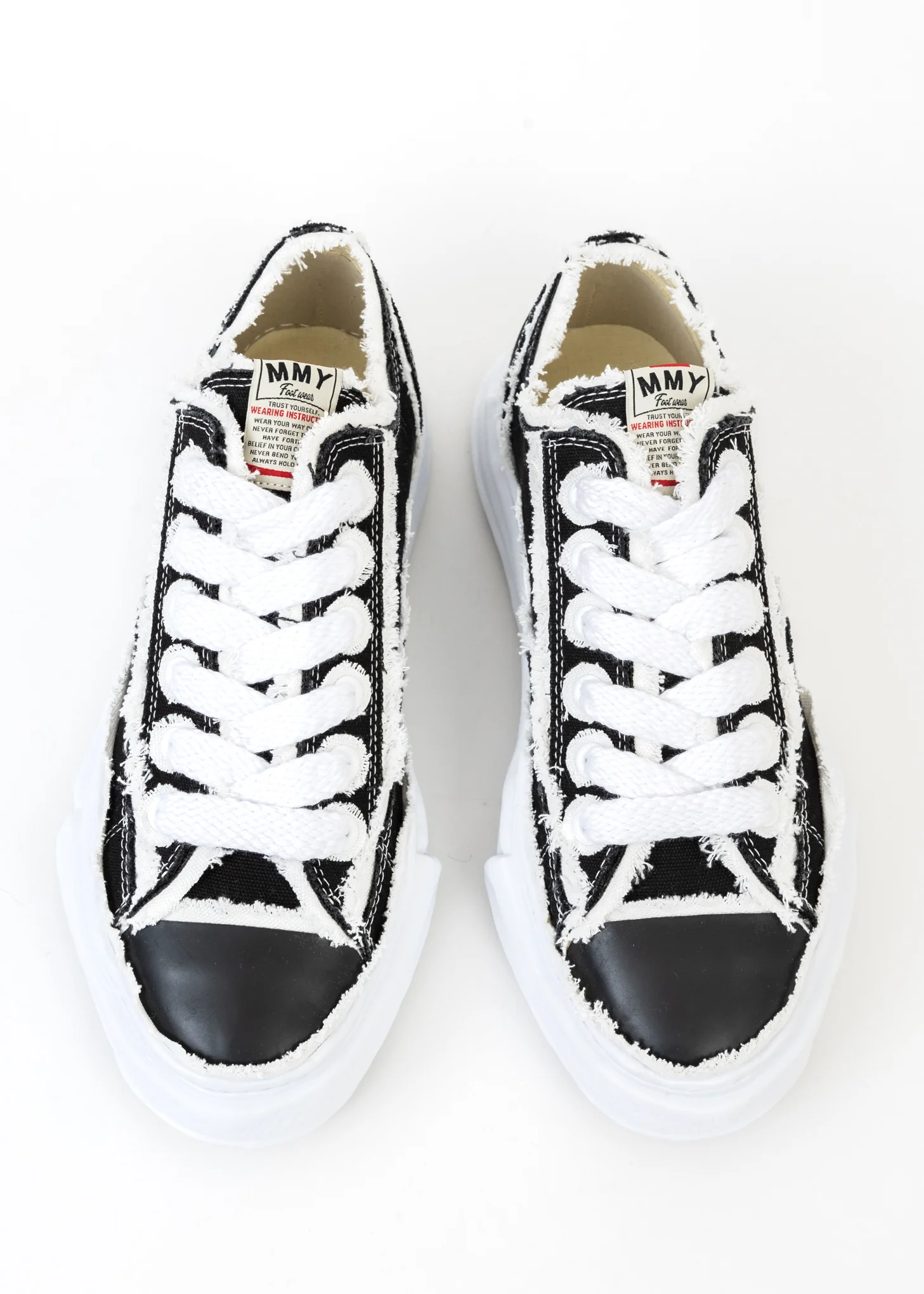 Black Original Sole Double-Layered Canvas Low-Top Sneaker (PETERSON LOW) - Image 3