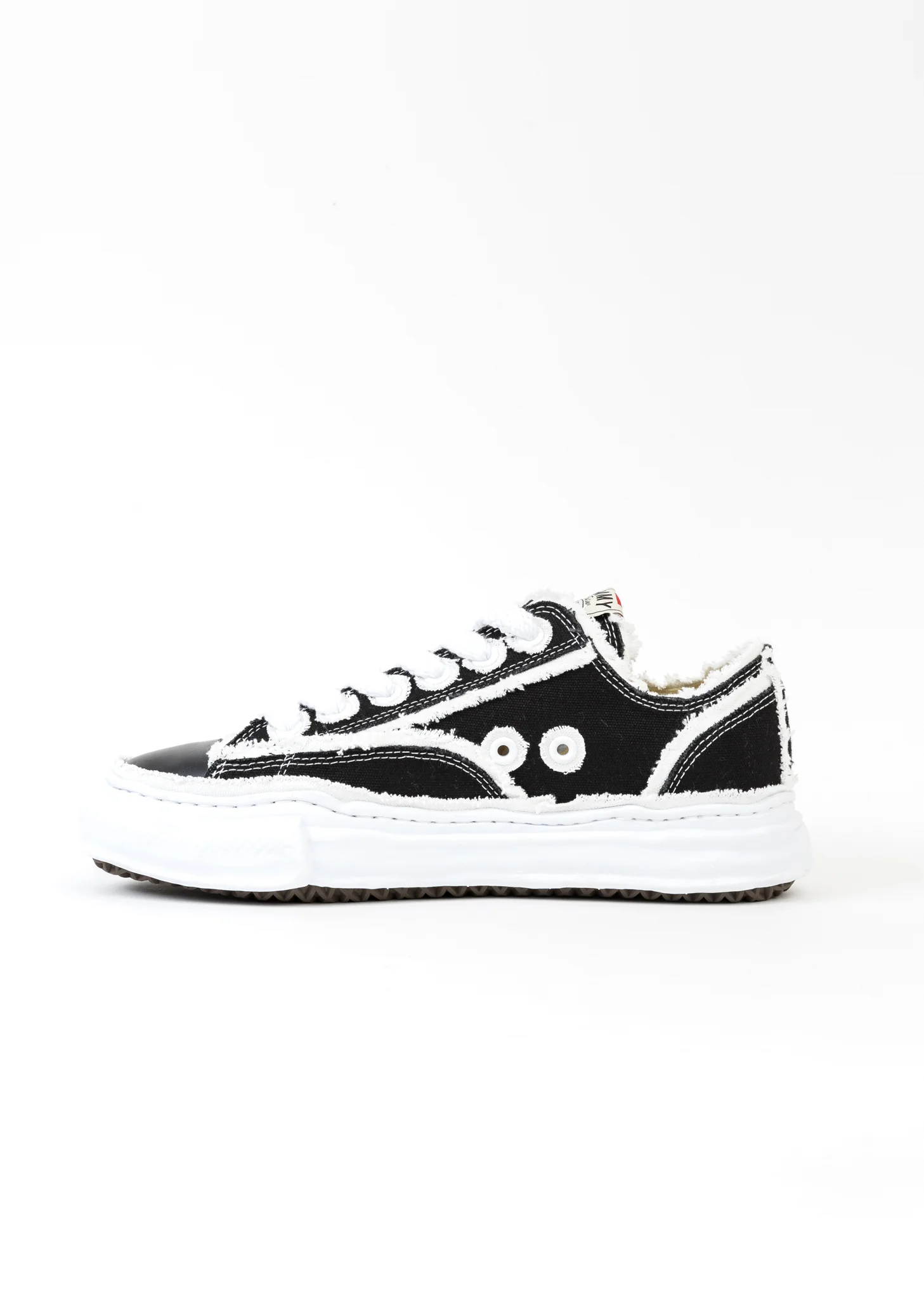 Black Original Sole Double-Layered Canvas Low-Top Sneaker (PETERSON LOW) - Image 5