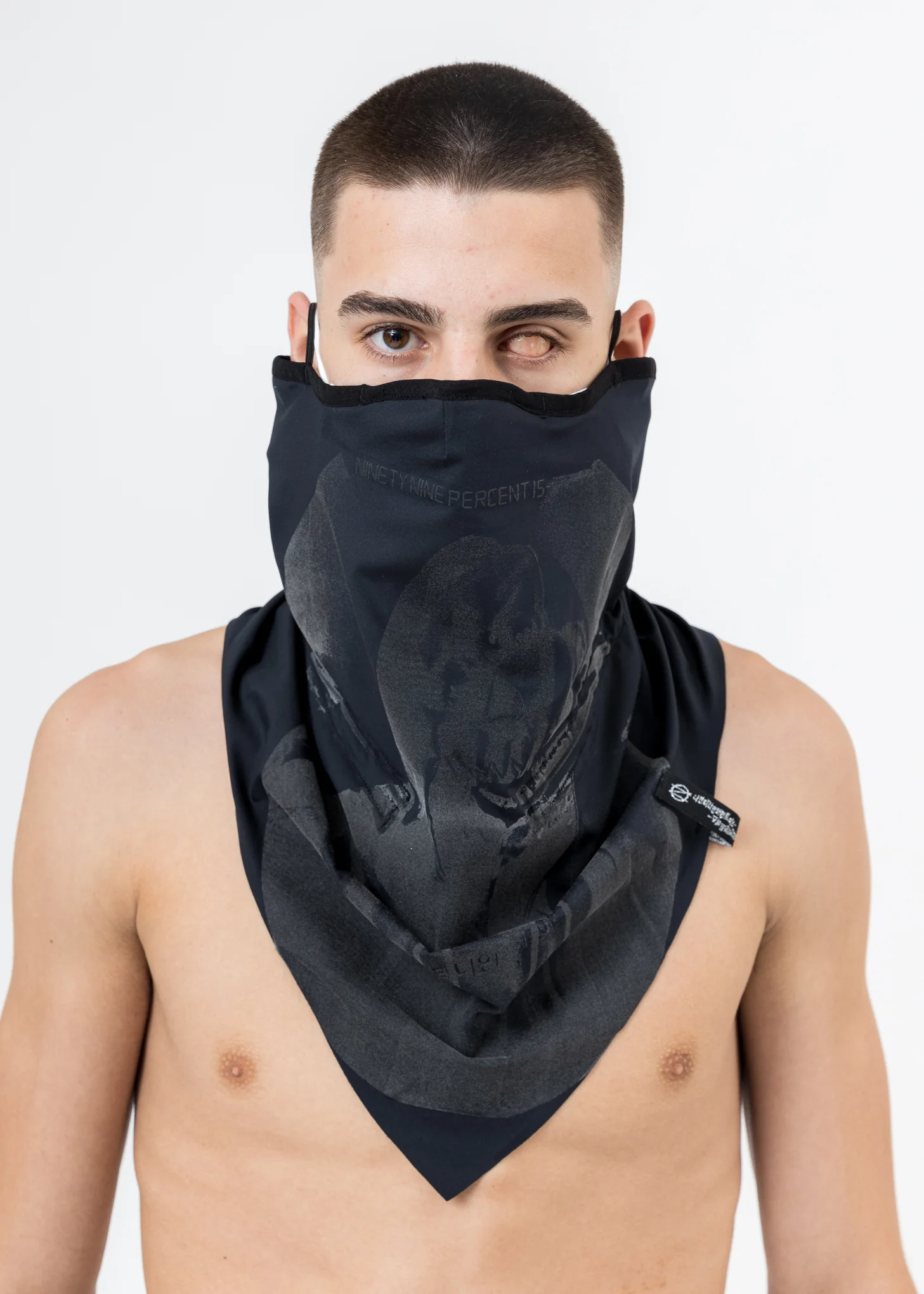 Black "OUR FACE" Neckwarmer (Reflective)