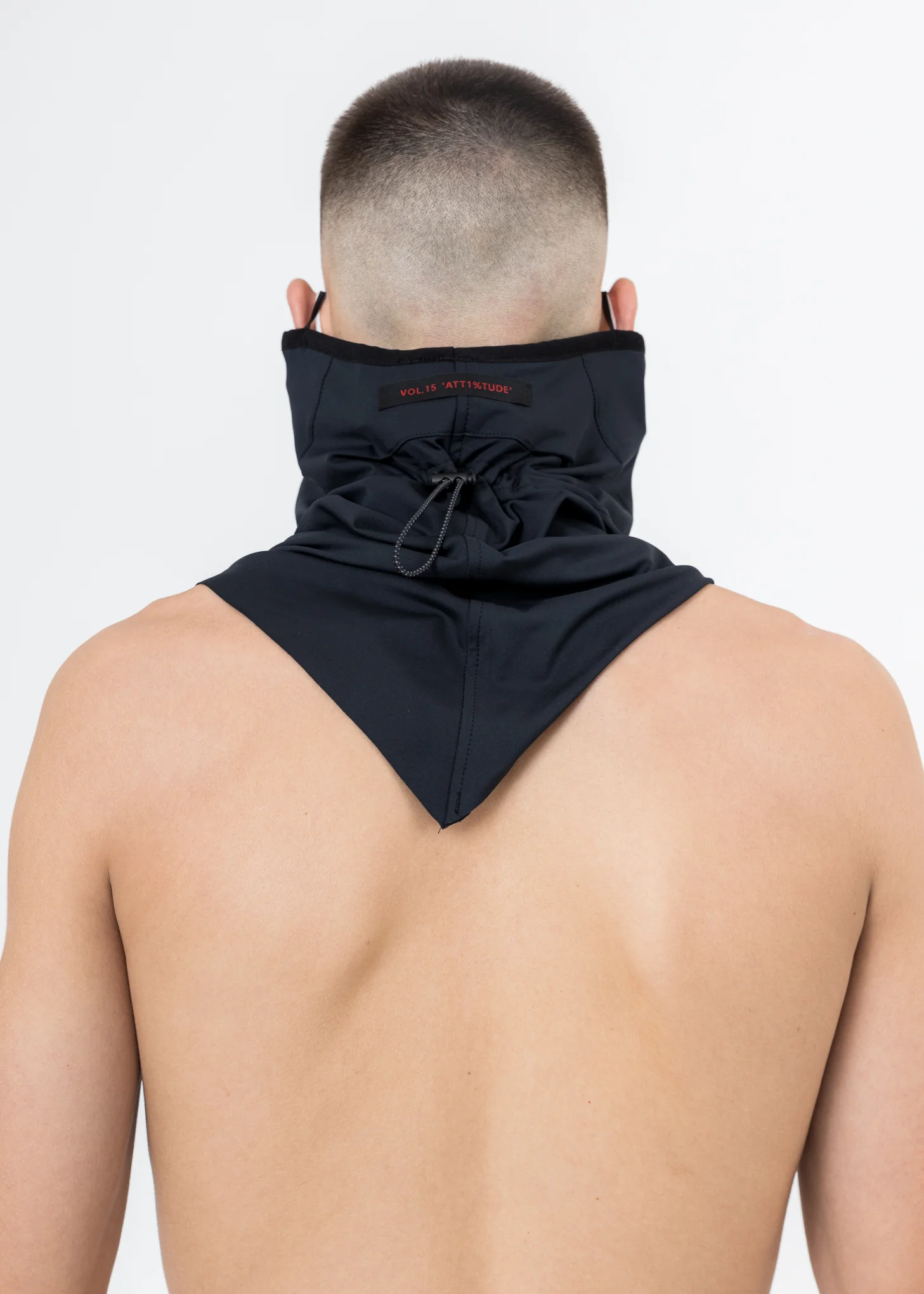 Black "OUR FACE" Neckwarmer (Reflective) - Image 4