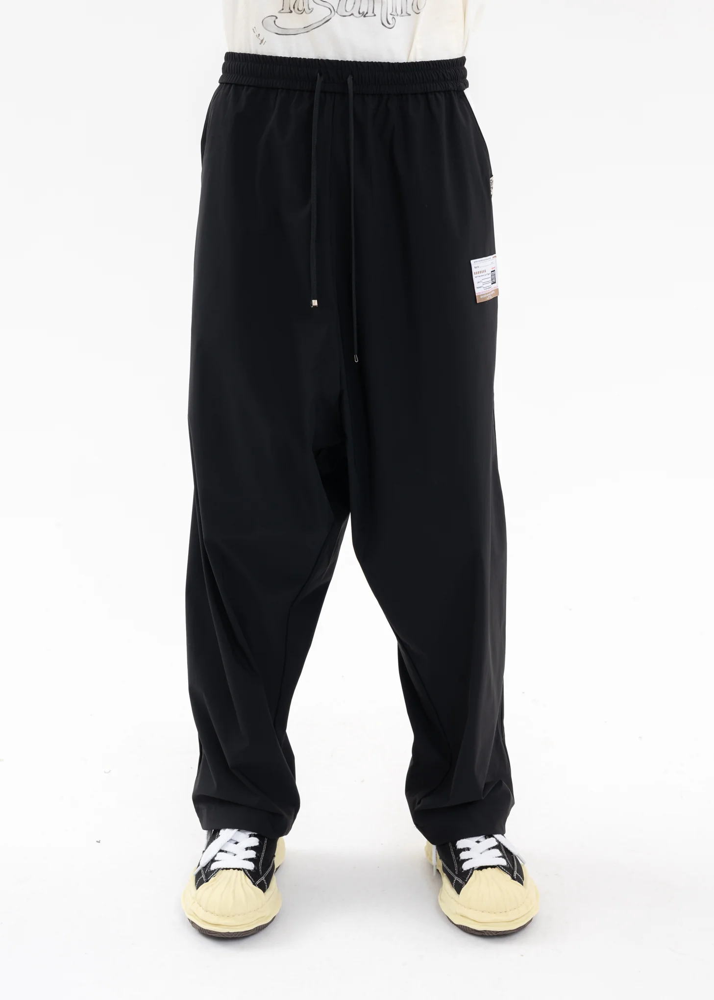 Black Over Saruel Pants