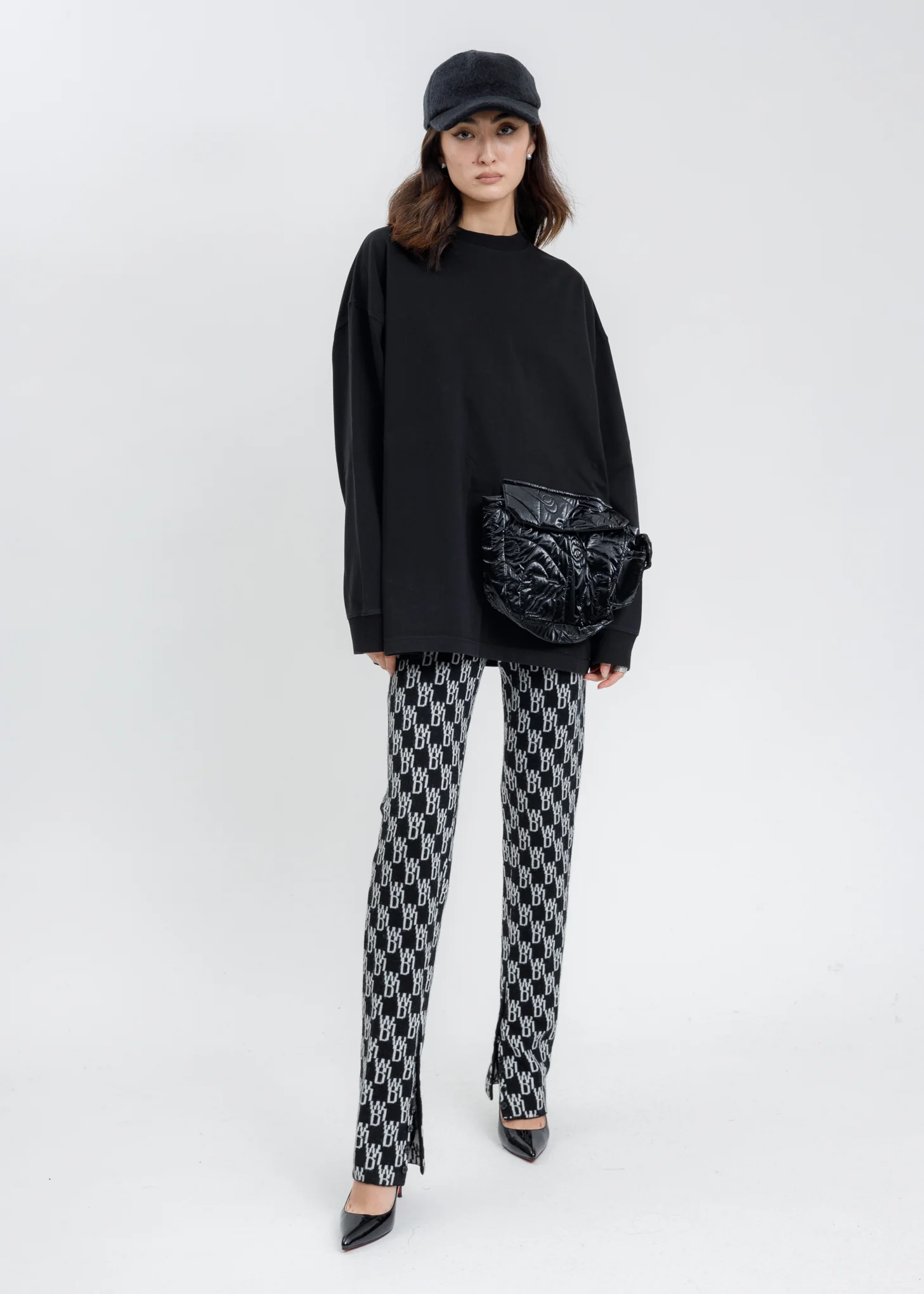 Black Oversize Cargo Pocket Long Sleeves - Image 6