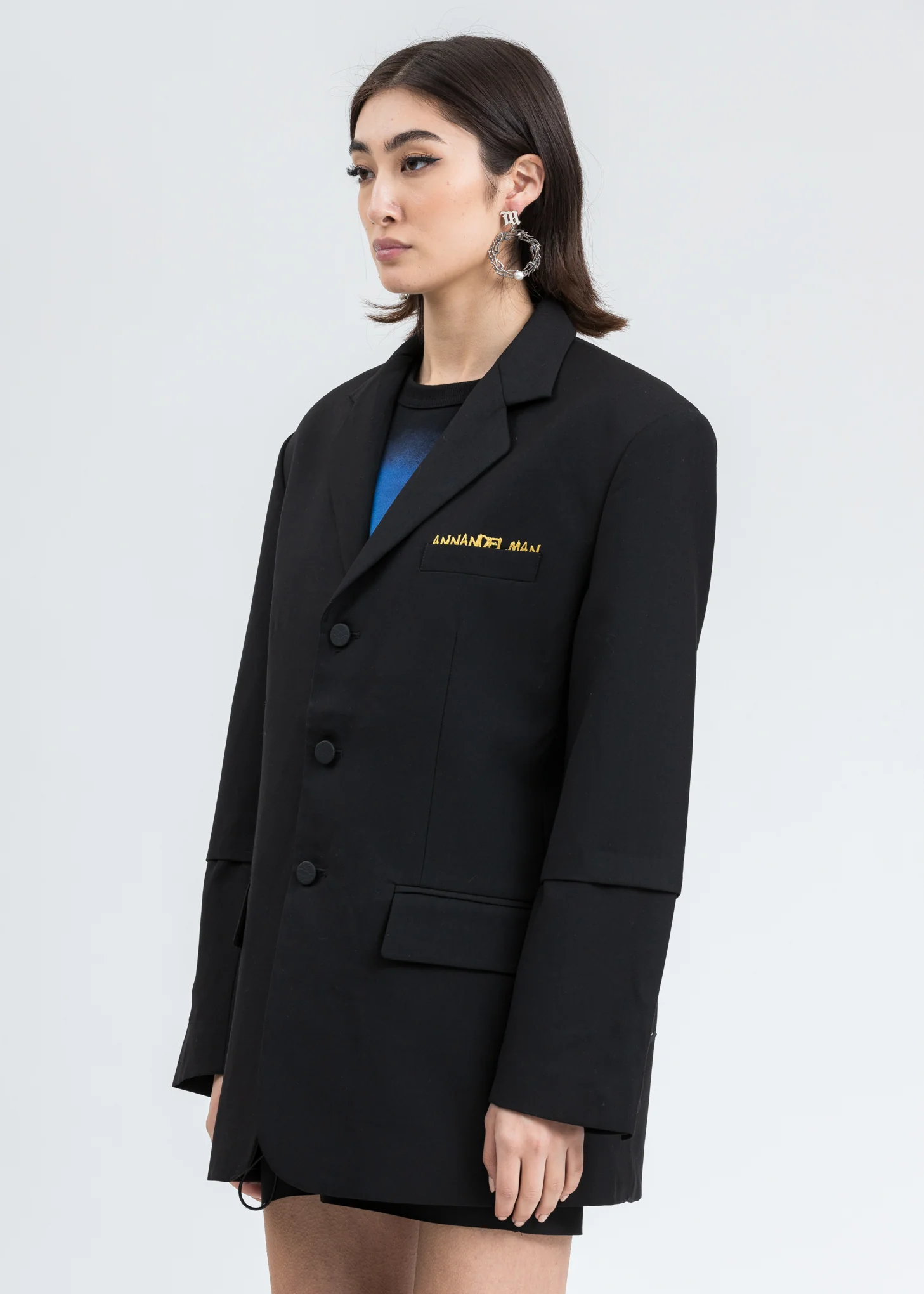 Black Oversized Blazer - Image 3