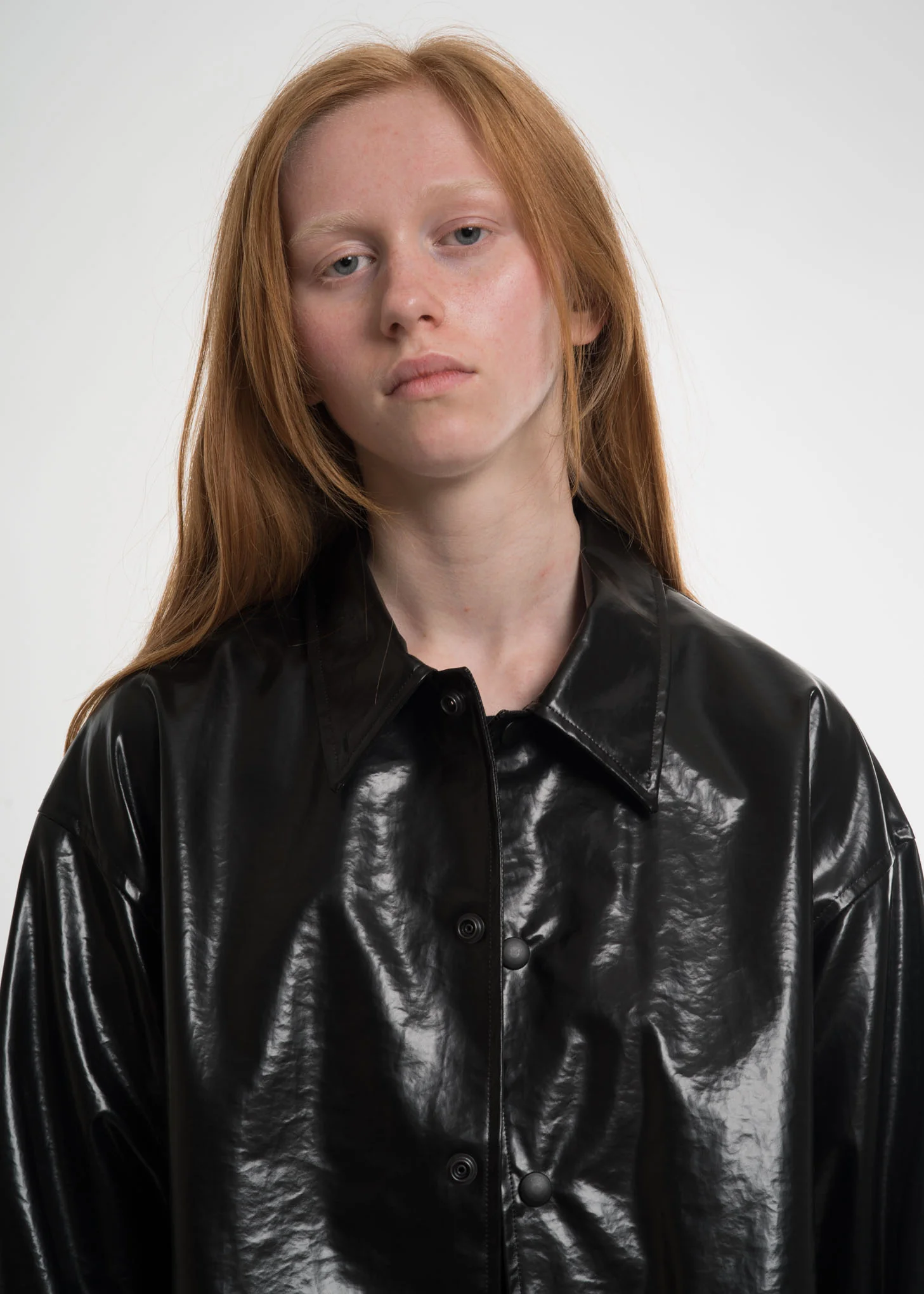 Black Oversized Coach Ribbed Jacket - Image 6