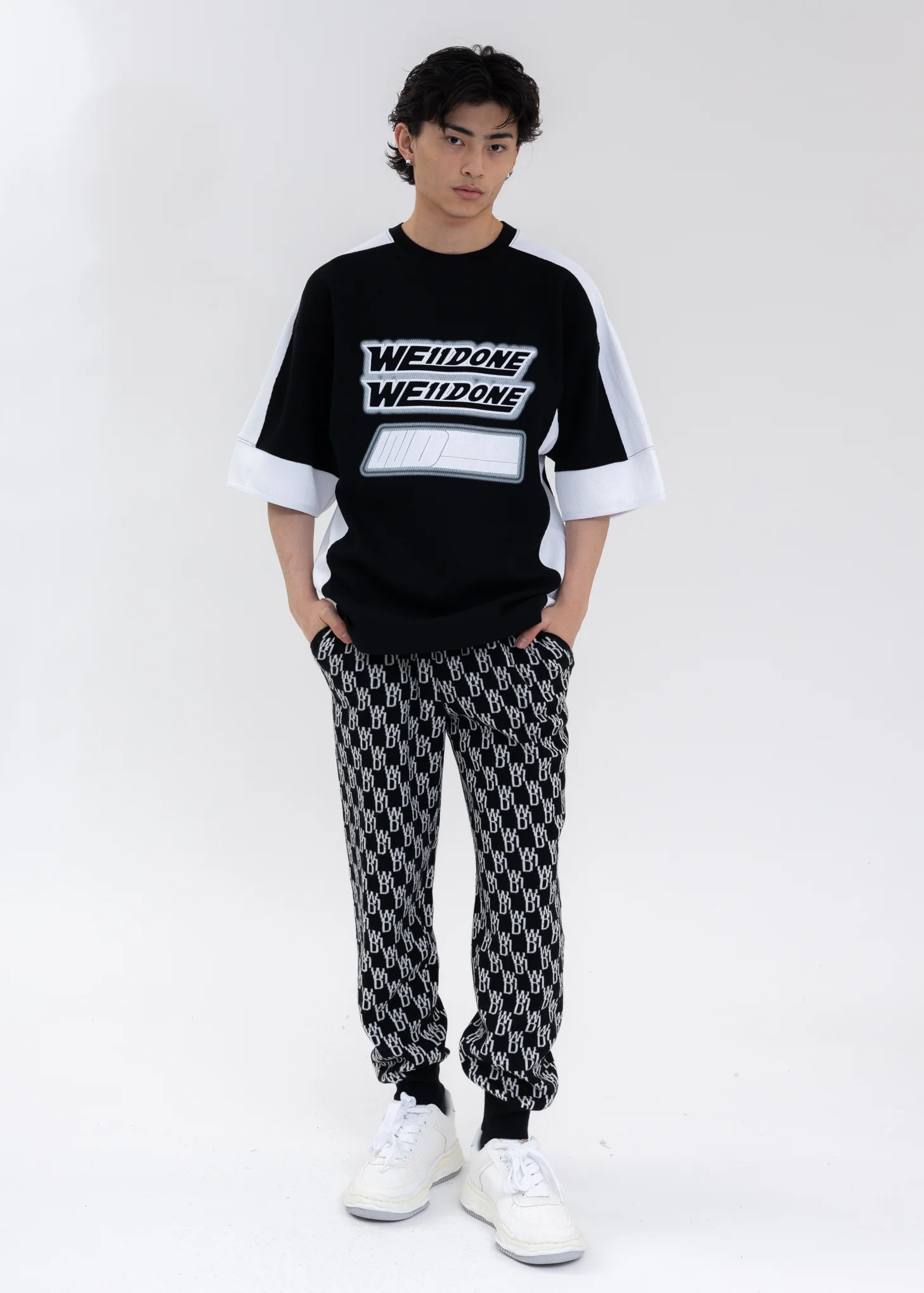 BLACK OVERSIZED FOOTBALL SHIRT - Image 5