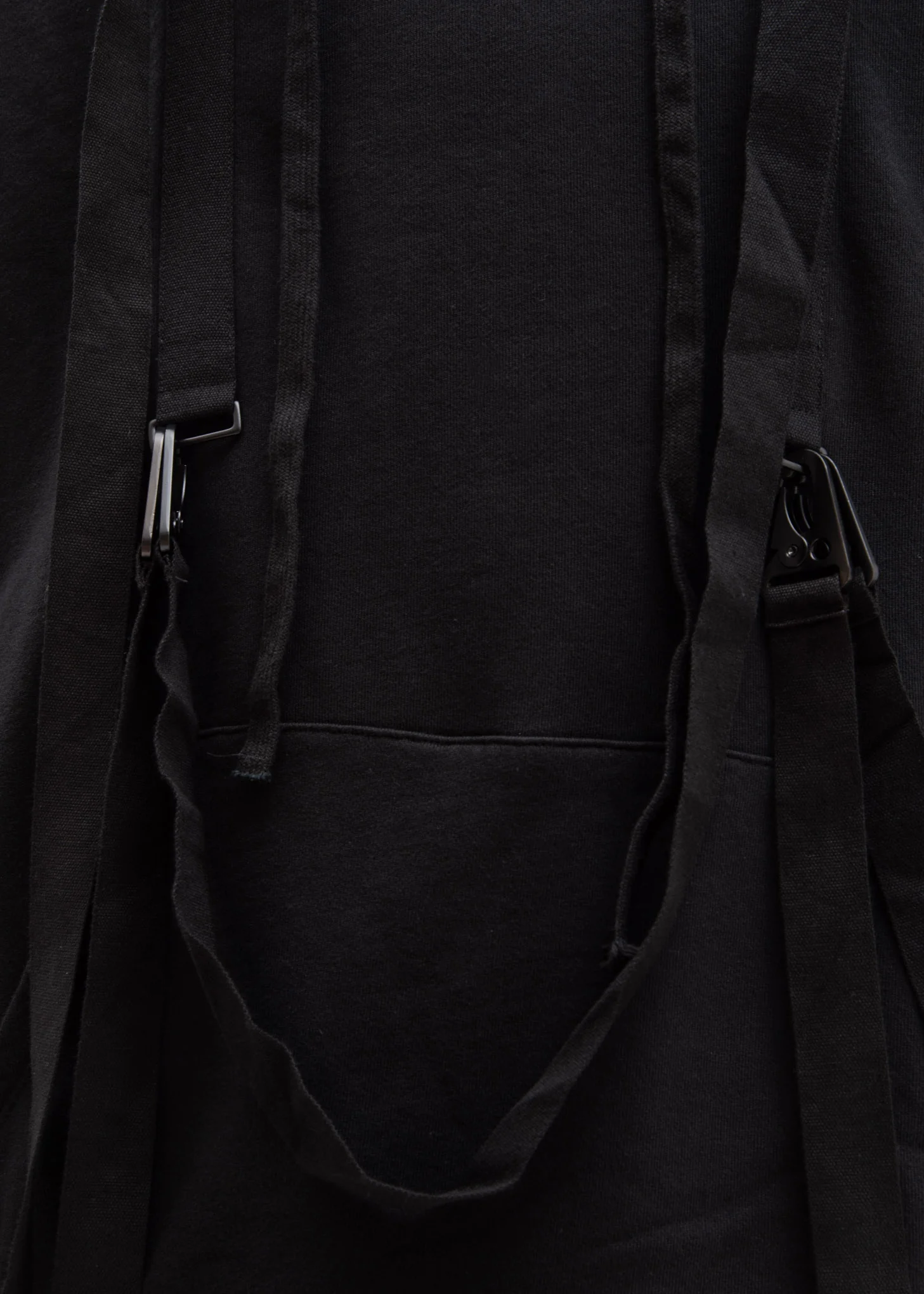 Black Oversized Hoodie w/ Belts - Image 4