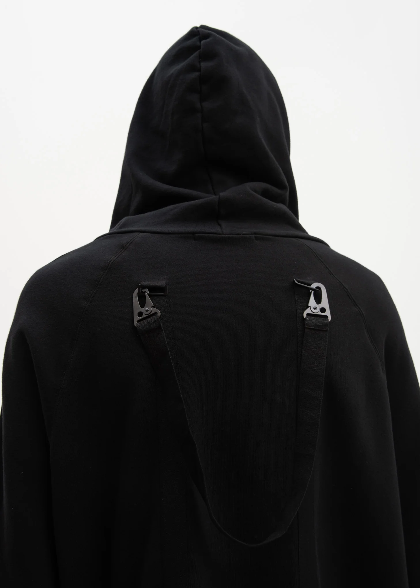 Black Oversized Hoodie w/ Belts - Image 5